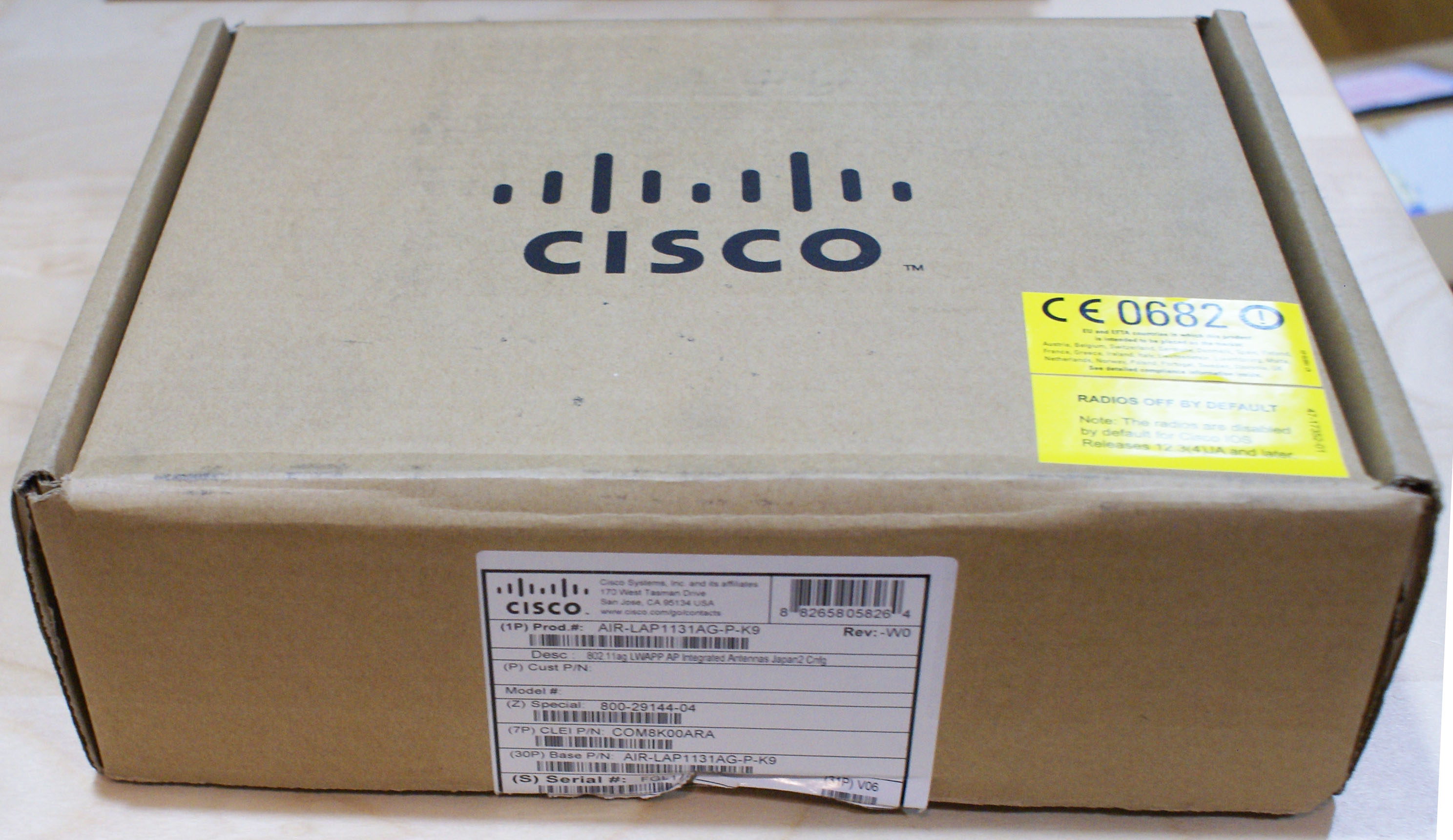 【未使用品】CISCO AIR-LAP1131AG-A-K9 Cisco Aironet 1131AG Wireless Access Point