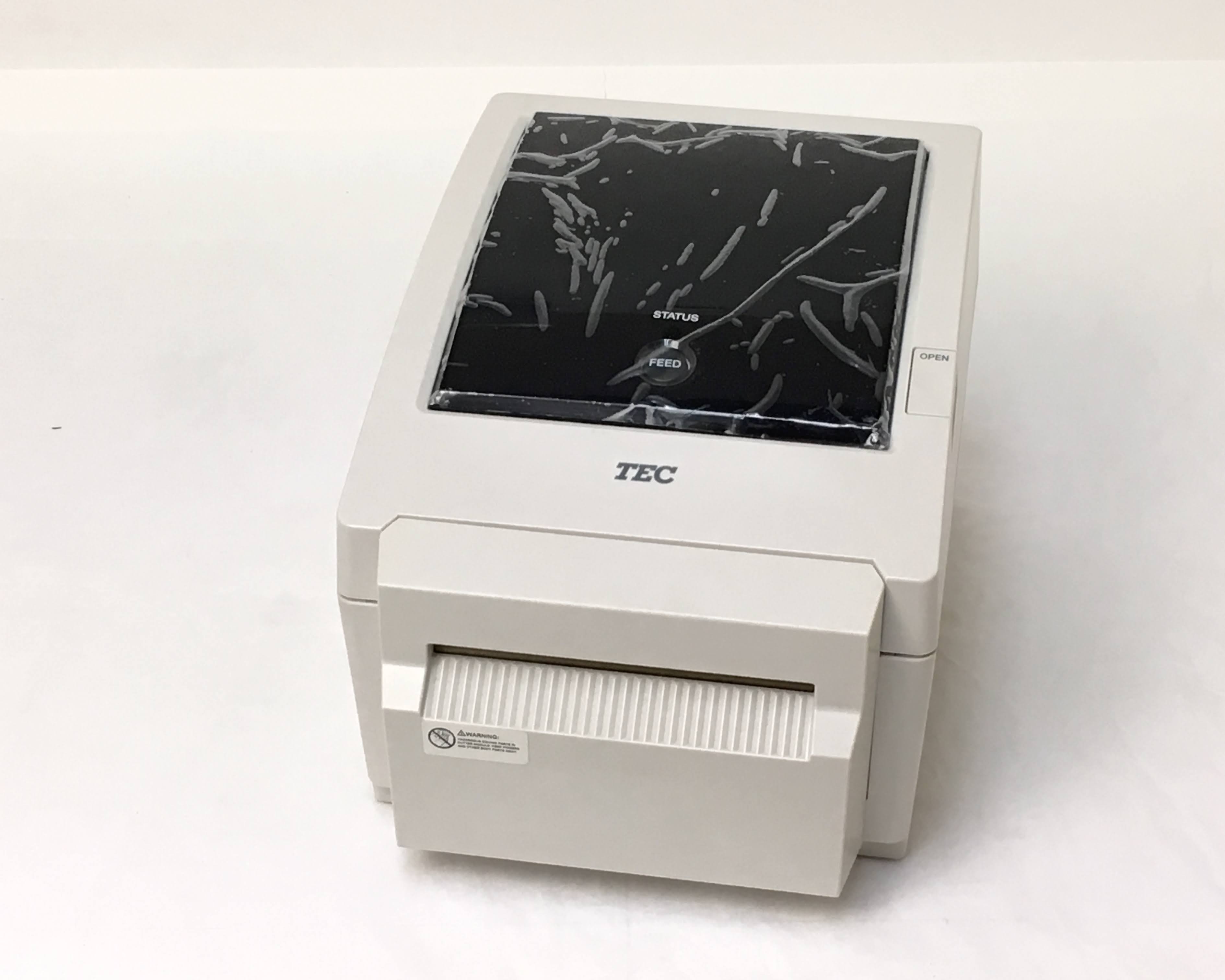 【優良中古】TEC バーコードプリンタ B-EV4D-GC17-R ホワイト　メイン画像