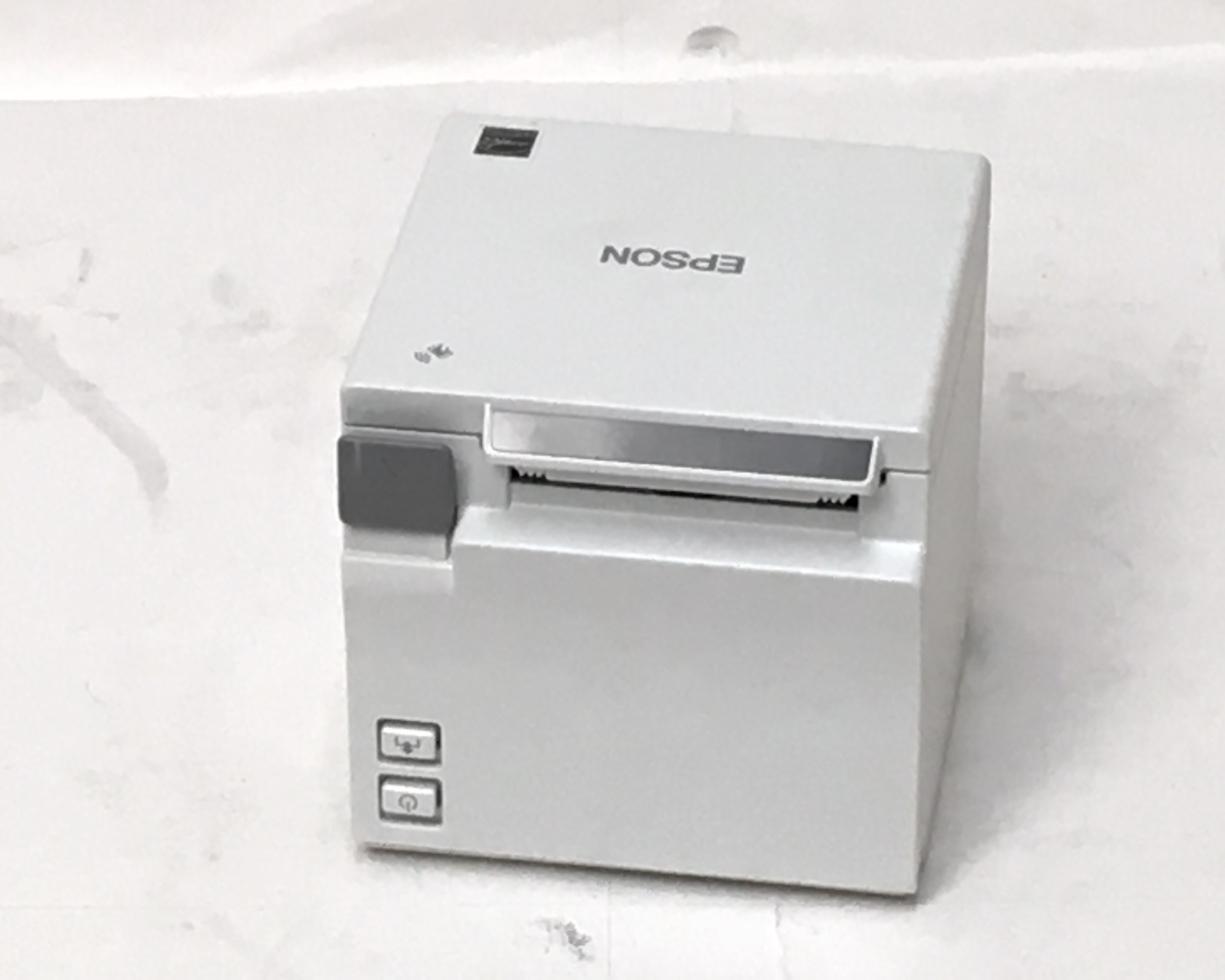 【優良中古】レシートプリンタ　EPSON TM-m10(USB/Bluetooth/58mm)ホワイト　メイン画像