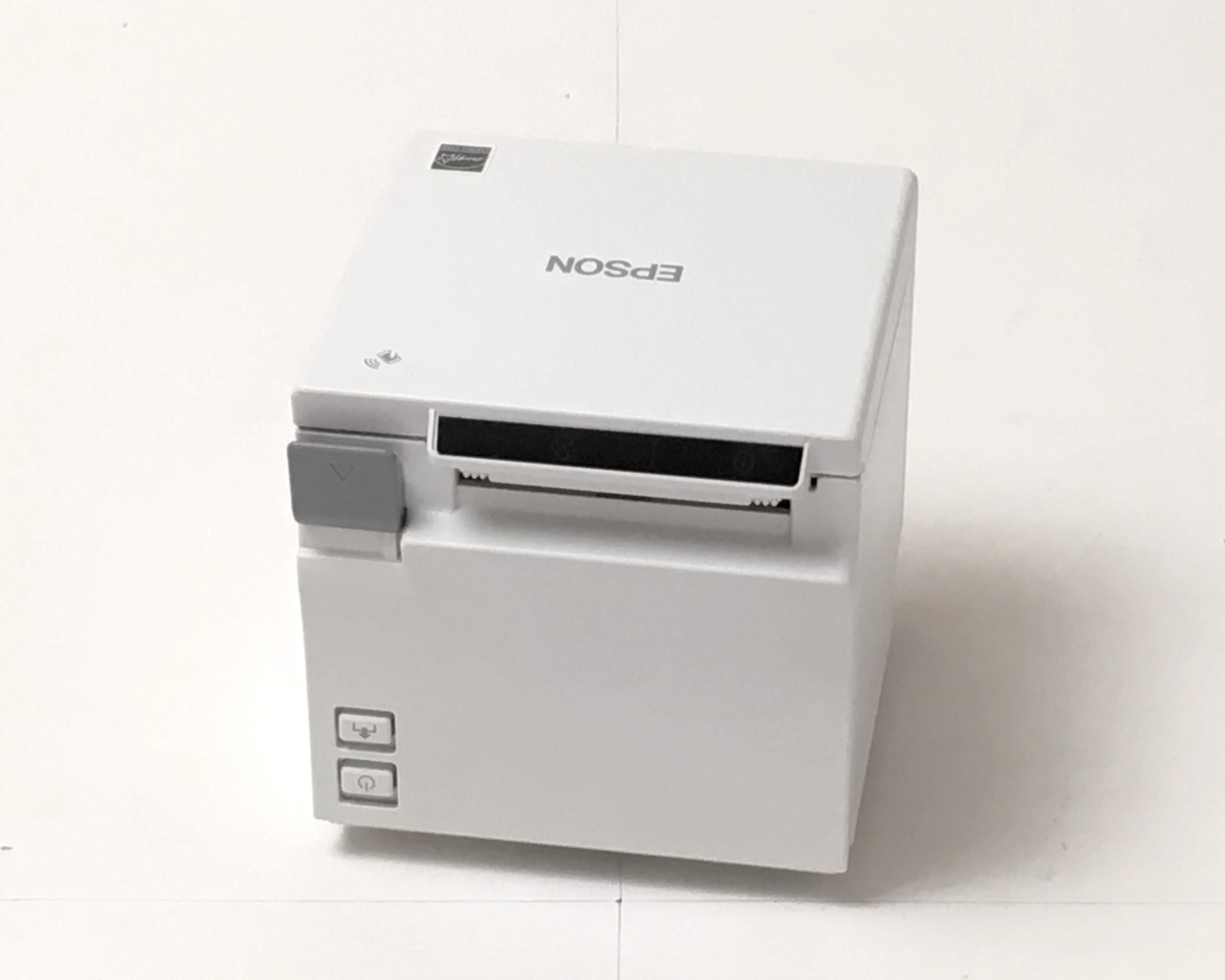 【優良中古】レシートプリンタ　EPSON TM-m10(USB/LAN/58mm)ホワイト　メイン画像