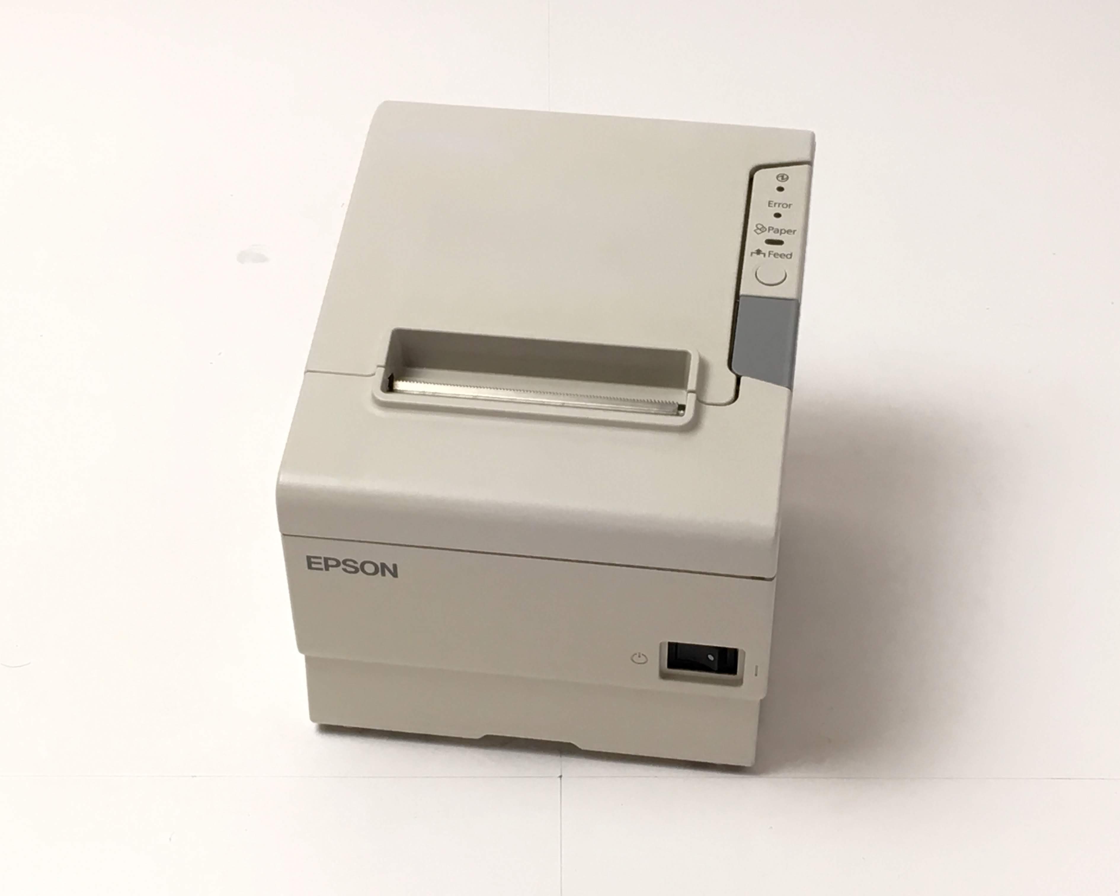 【優良中古】EPSON レシートプリンター　TM-T885(LAN/80mm)ホワイト メイン画像