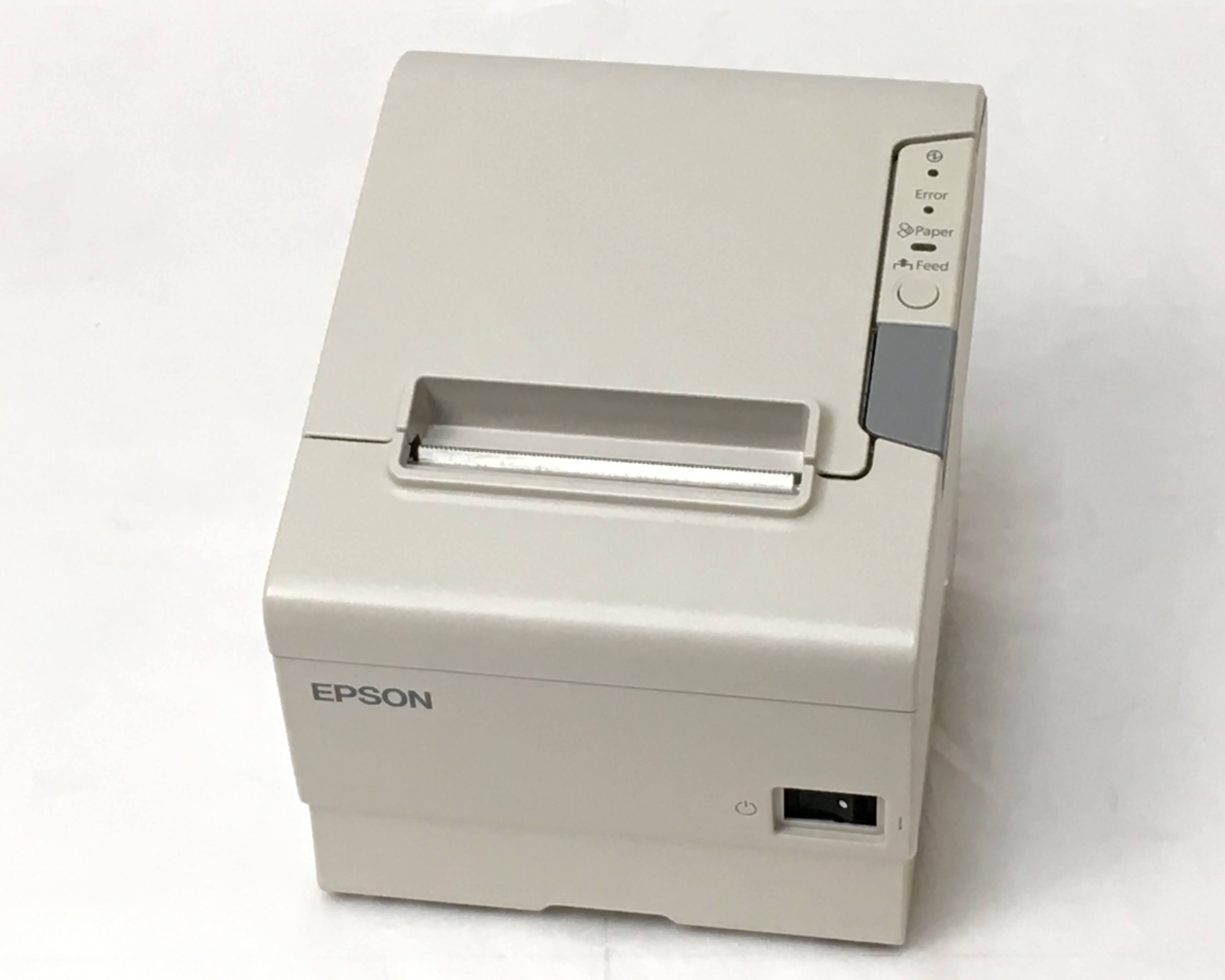 【優良中古】EPSON レシートプリンター　TM-T885 722(無線LAN/80mm)ホワイト　メイン画像