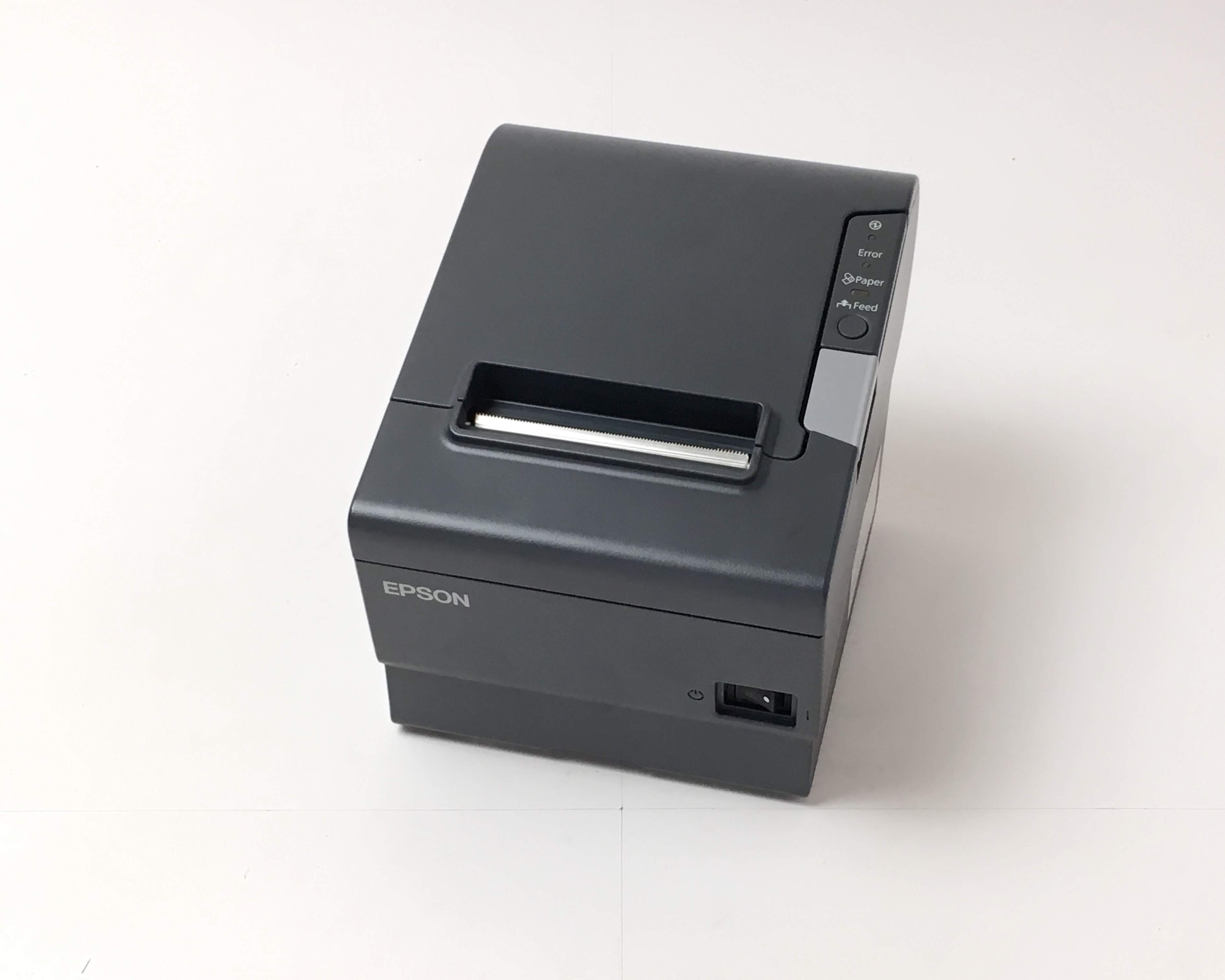 【優良中古】EPSON レシートプリンタ　TM-T885(USB・RS232C/80mm)グレー(電源付)　メイン画像