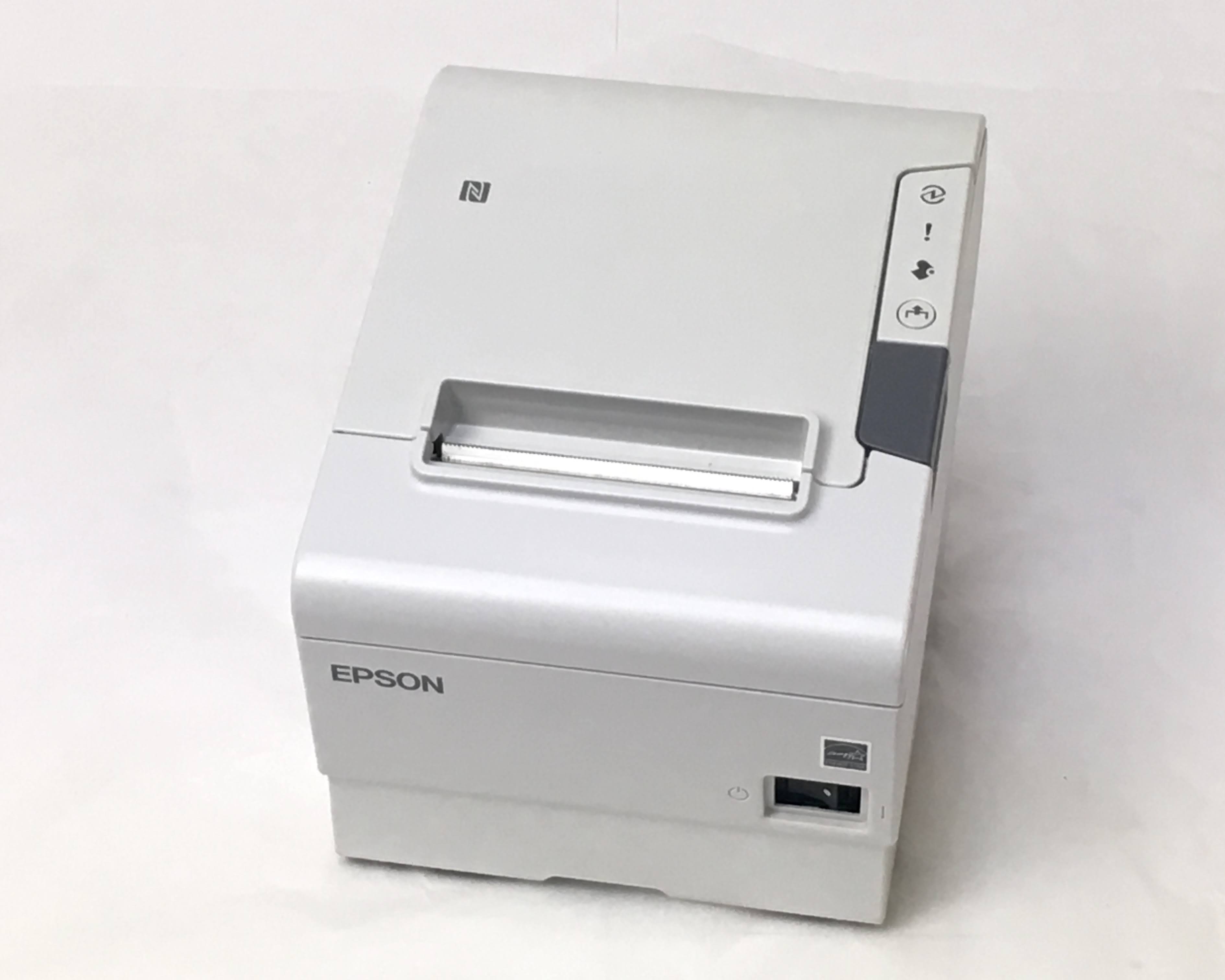 【優良中古】EPSON レシートプリンター　TM-T886 (LAN・USB・RS232C/58mm)ホワイト　メイン画像