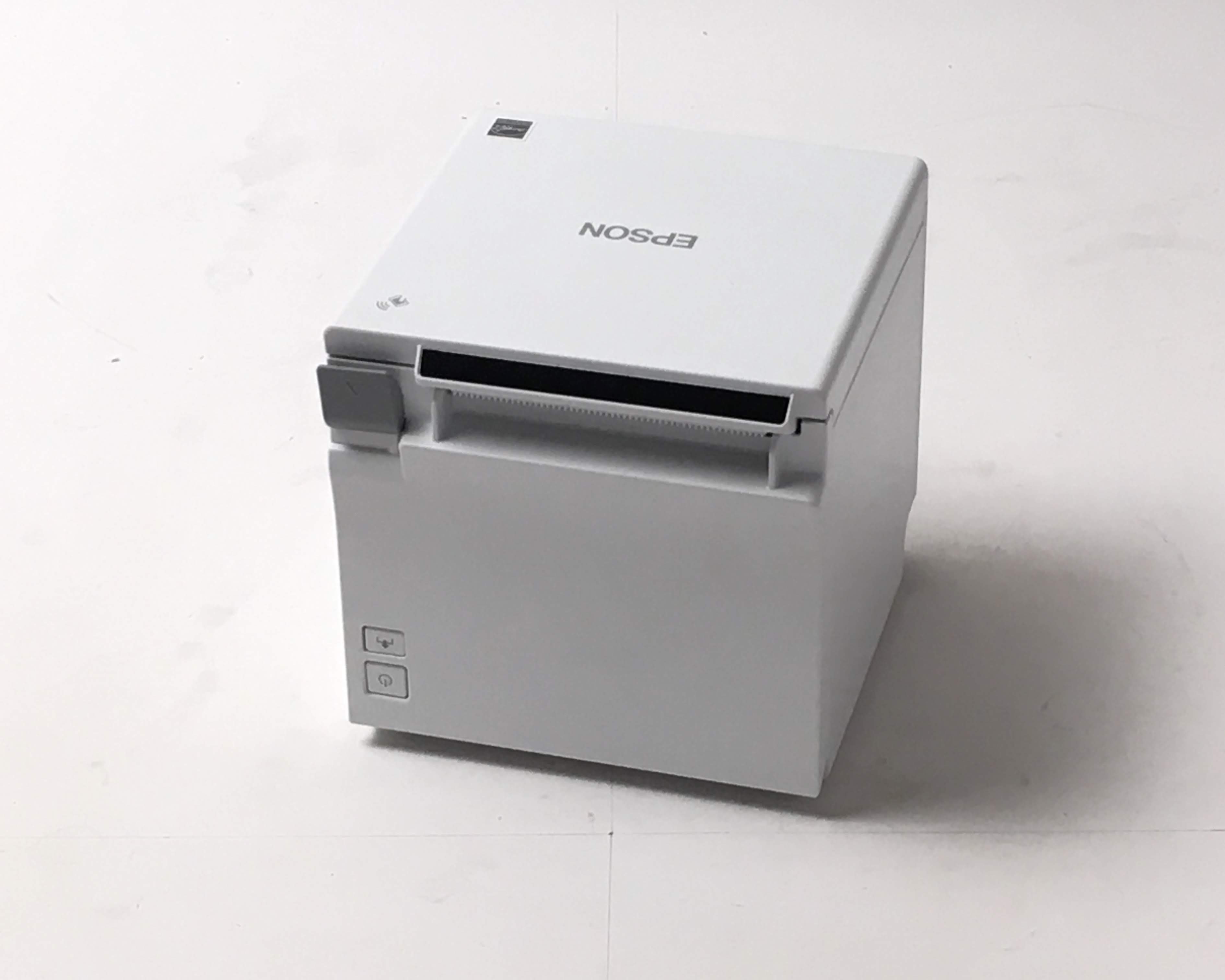 【優良中古】レシートプリンタ　EPSON TM-M30(LAN・USB/80mm)ホワイト　メイン画像