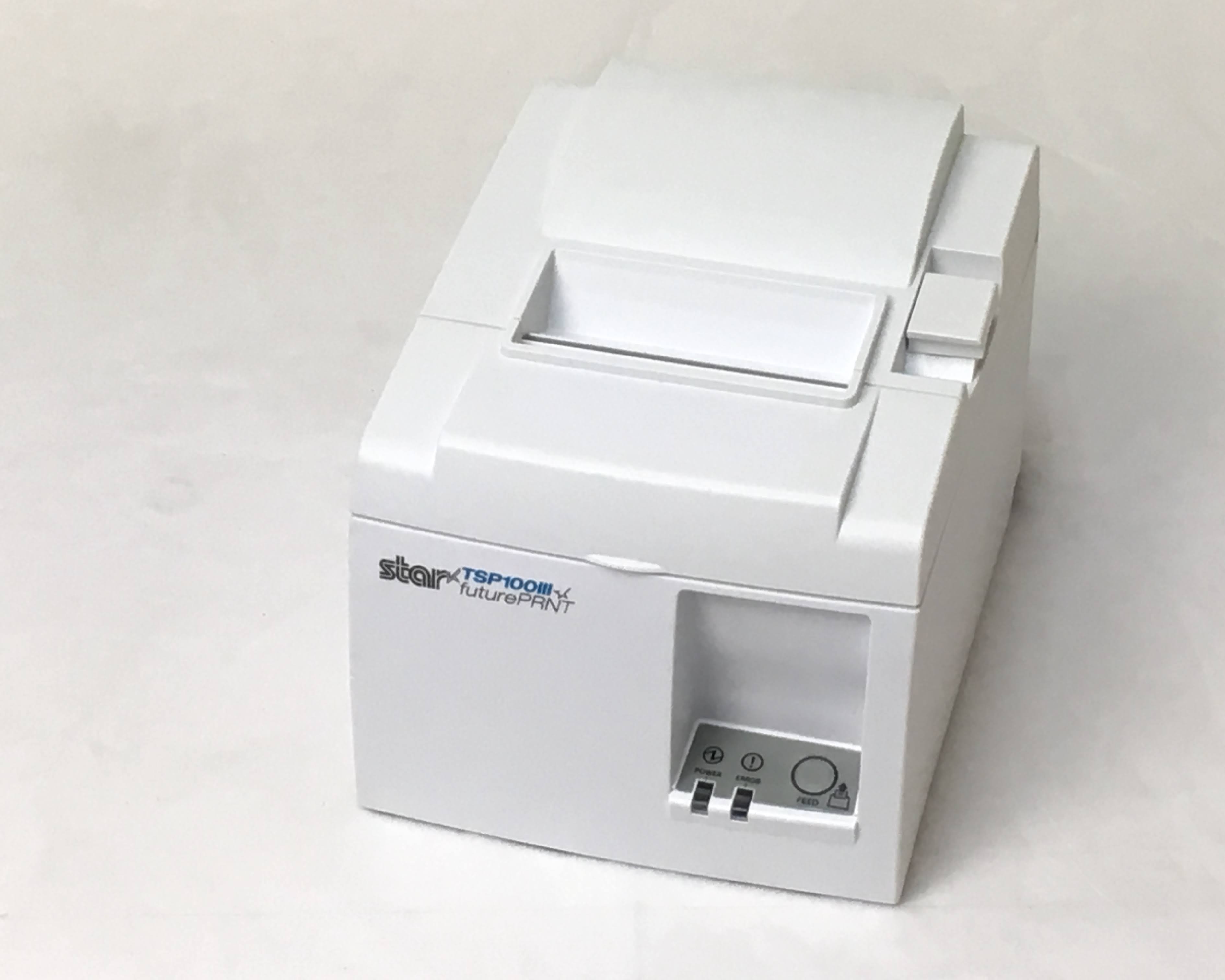 【優良中古】STARレシートプリンタ TSP143III(USB/80mm)ホワイト　メイン画像