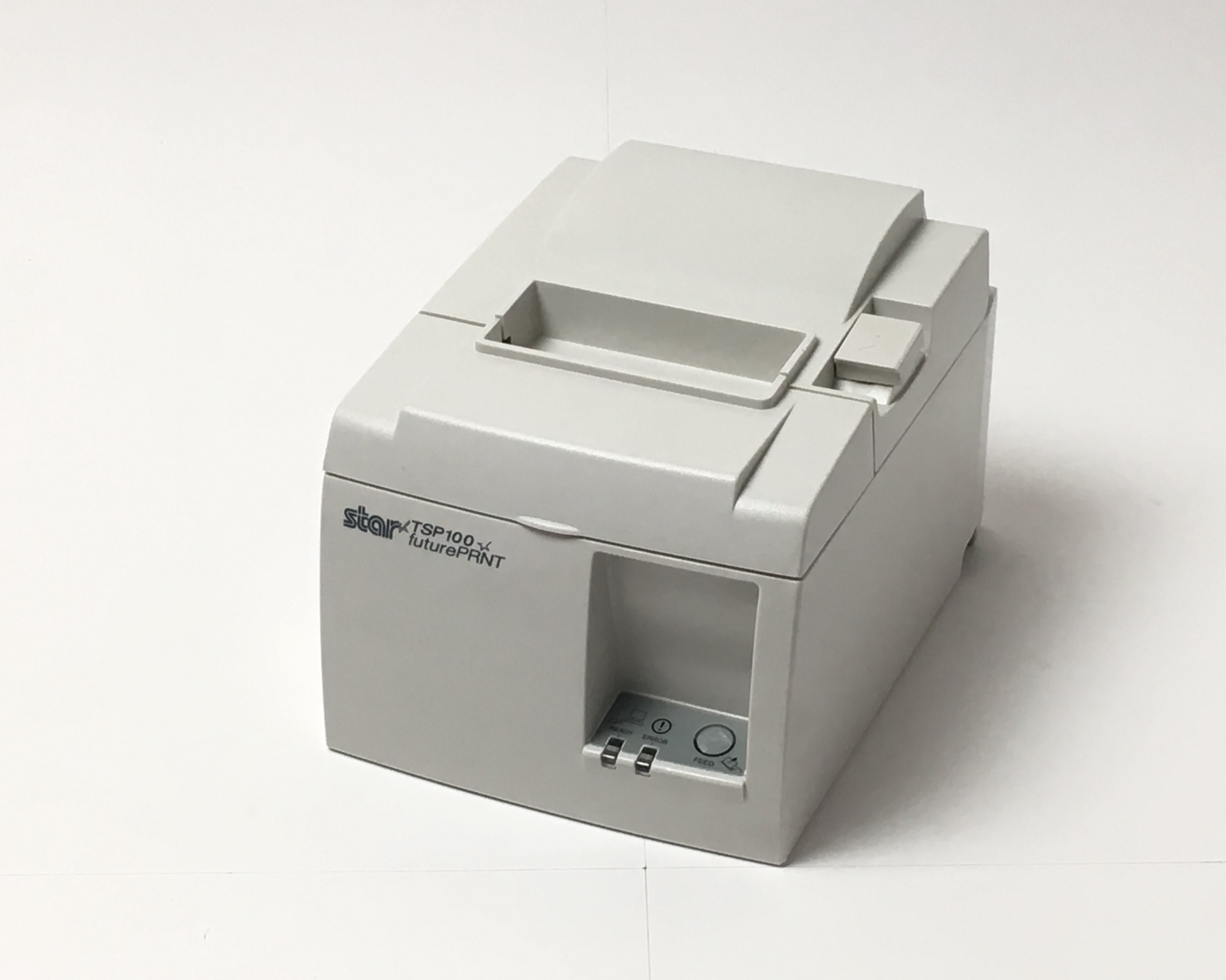 【優良中古】レシートプリンタ　Star TSP143(LAN/80mm)ホワイト　メイン画像