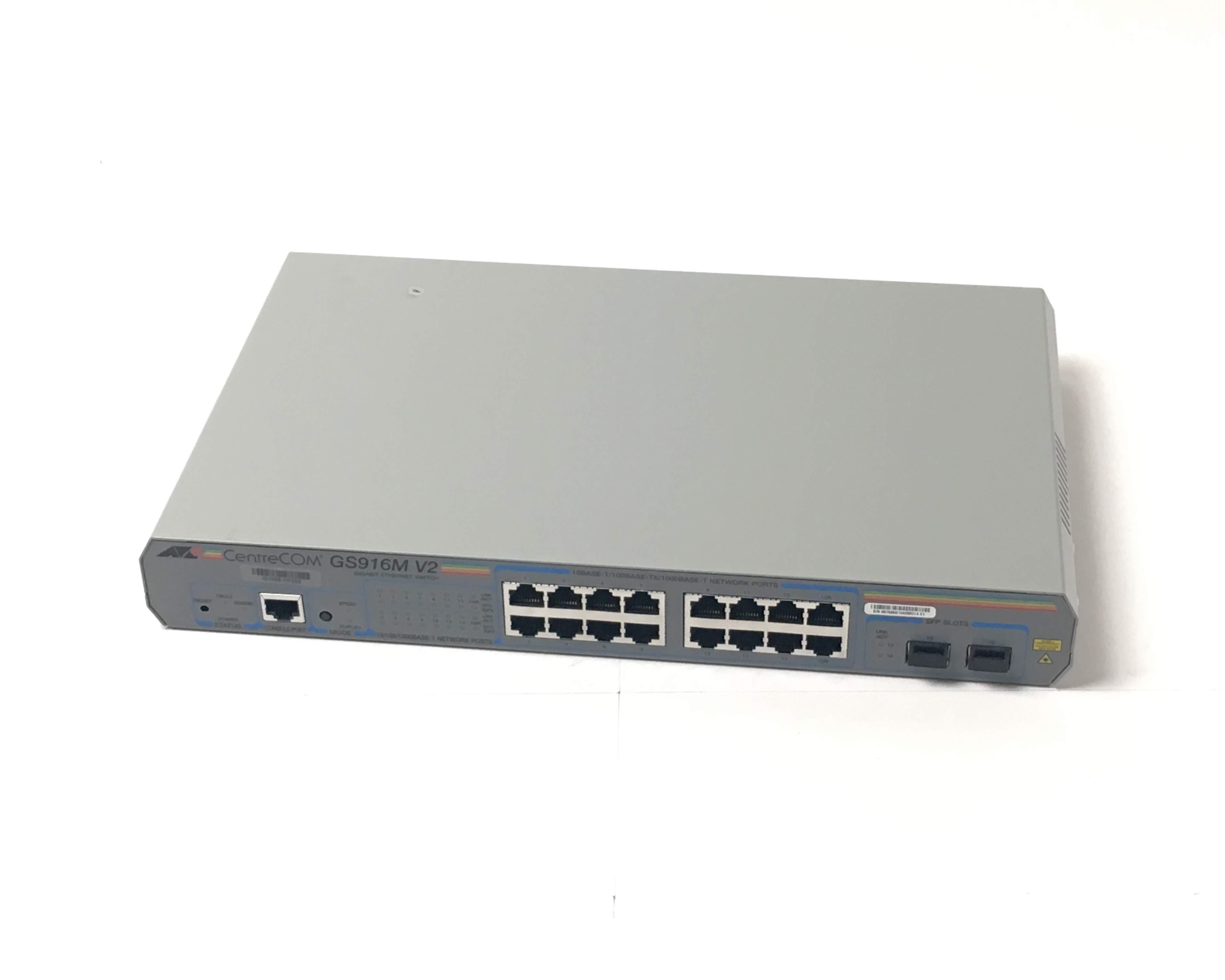 【中古品】アライドテレシス CentreCOM GS916M V2 レイヤー2インテリジェント・スイッチ 0525R　メイン画像