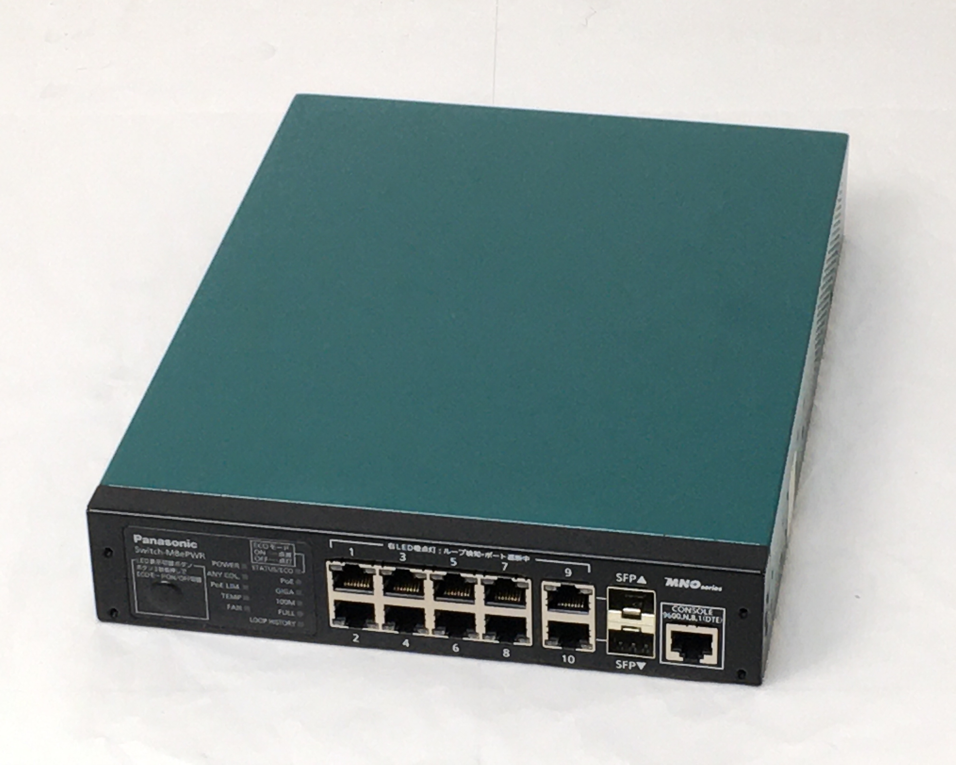 【中古】スイッチ PoE給電スイッチングハブ　Switch-M8ePWR PN27089K　メイン画像