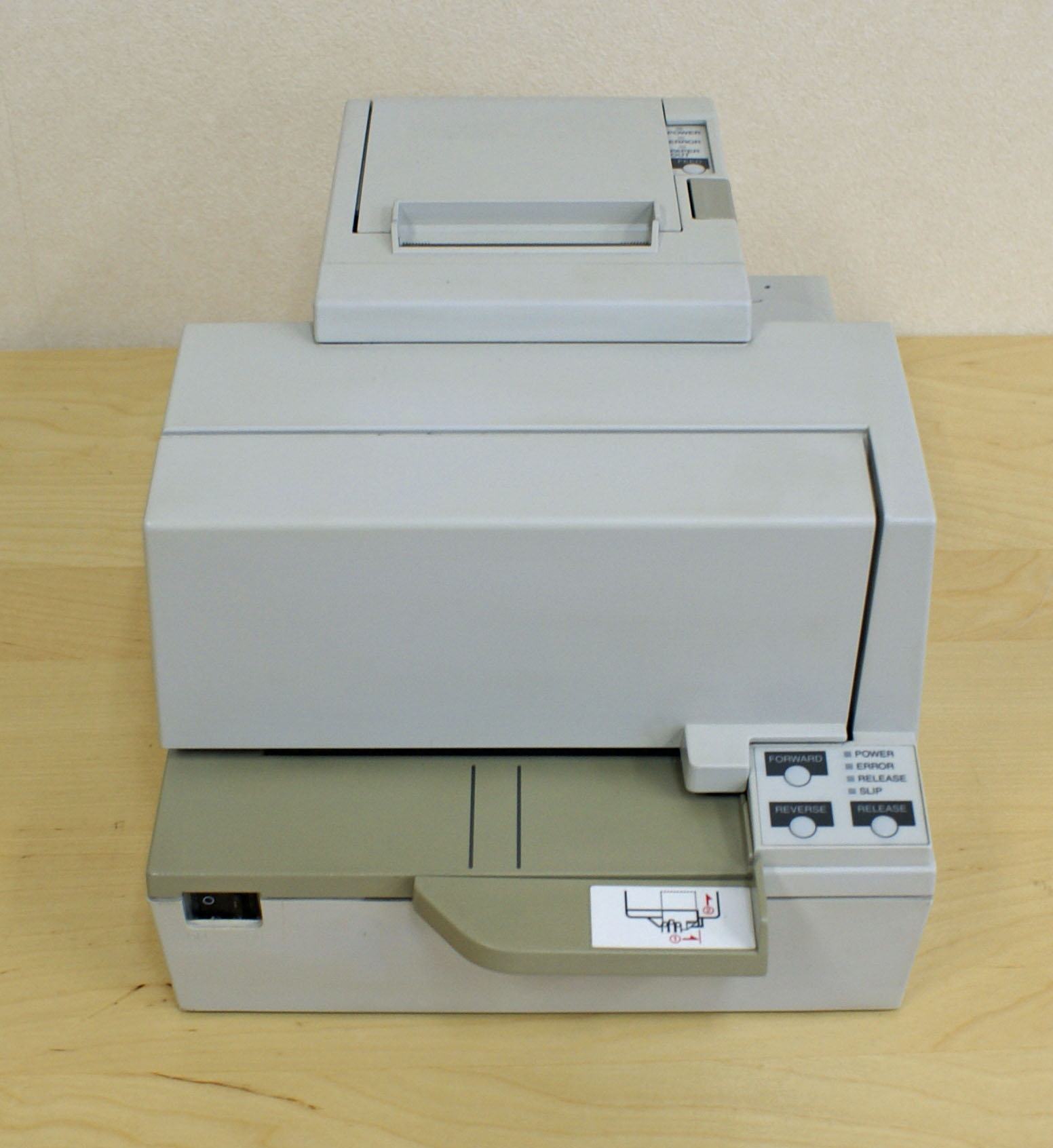 【中古】EPSON レシートプリンタ TM-H50002(USB/80mm)ホワイト