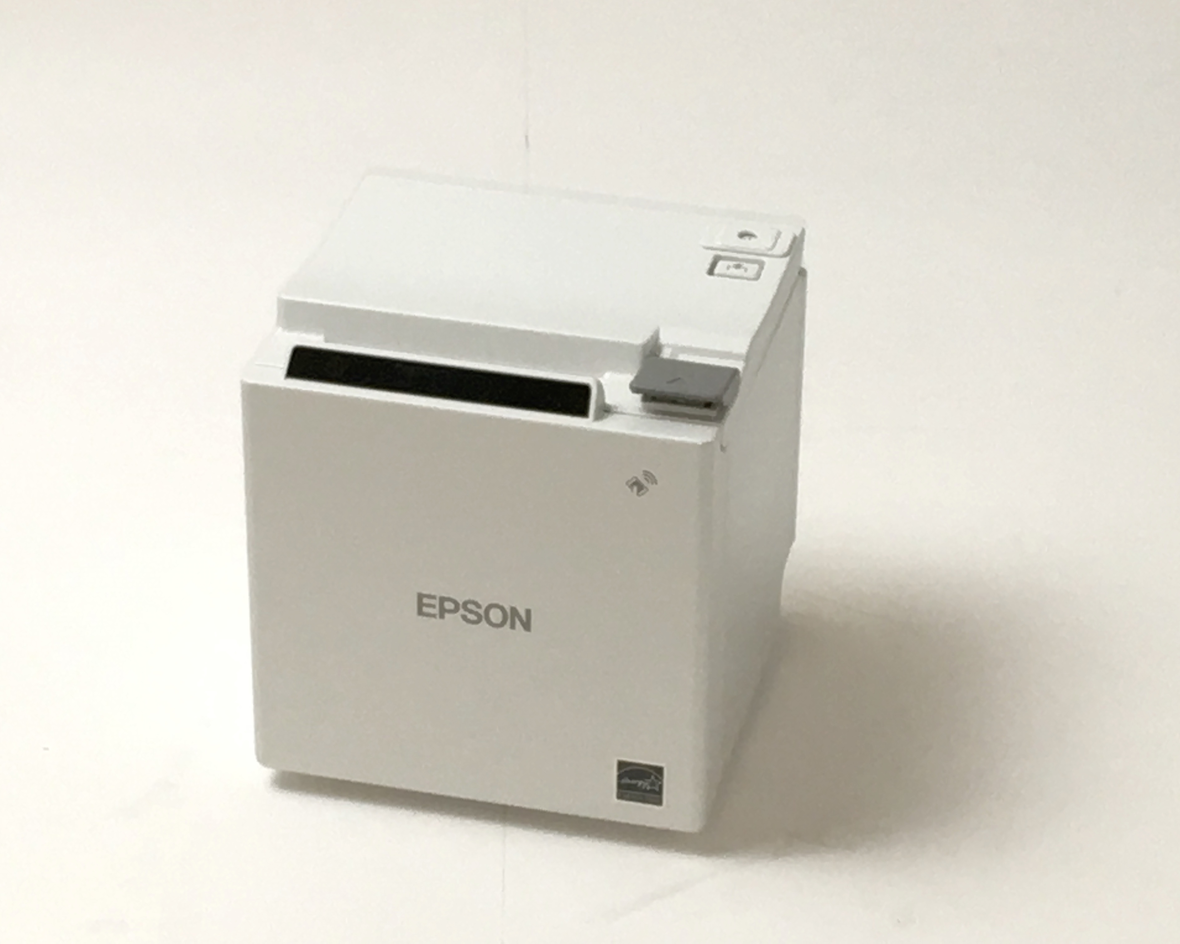 【中古】レシートプリンタ　EPSON TM-m10(USB/LAN/58mm)ホワイト　メイン画像