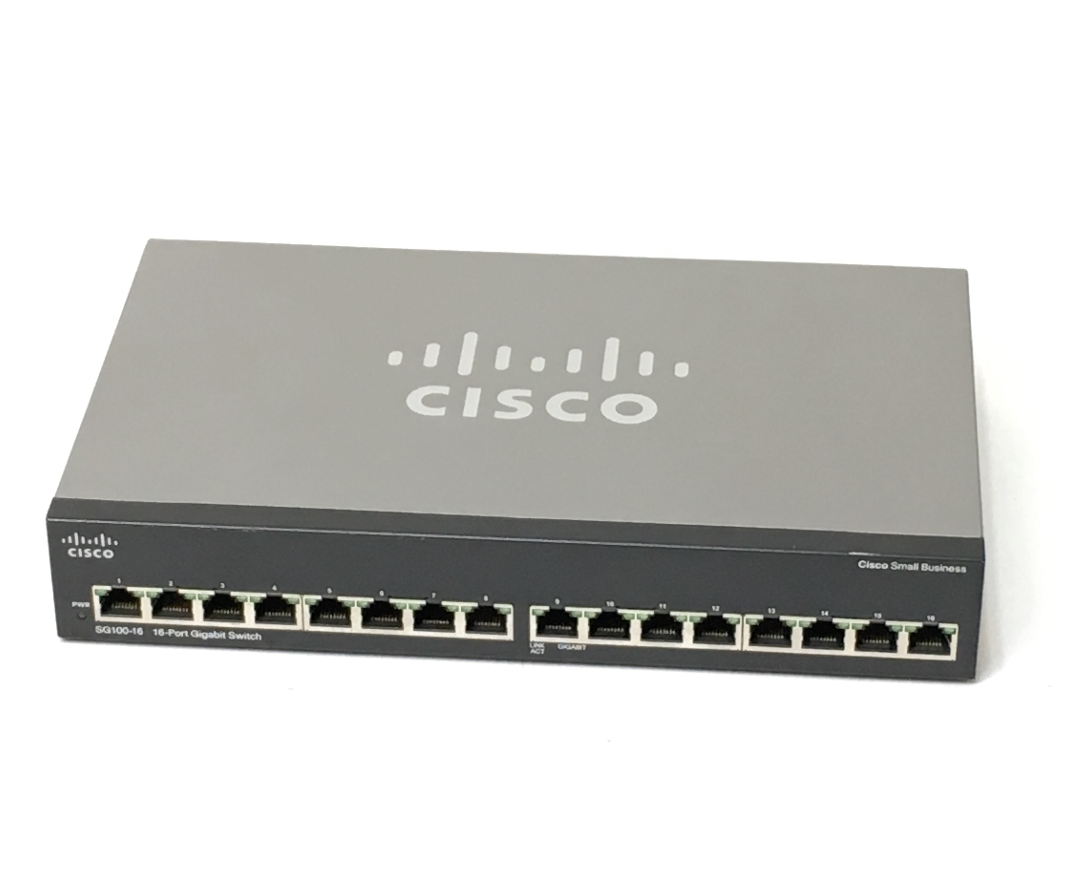 【中古】CISCO 16ポート ギガビットスイッチ SG100-16-JP V2　メイン画像