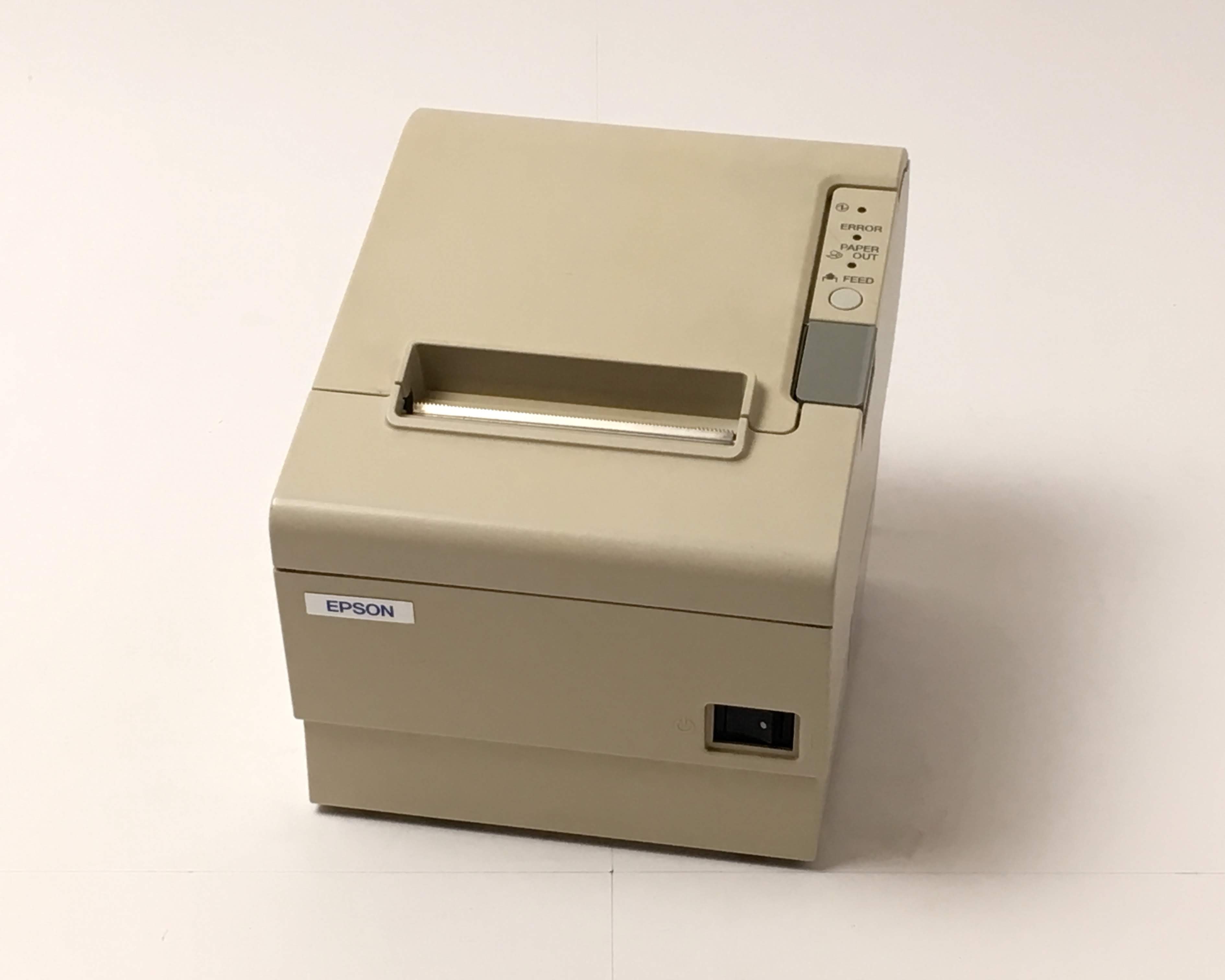 【中古】レシートプリンタ　EPSON TM-T884(LAN/58mm)ホワイト　メイン画像