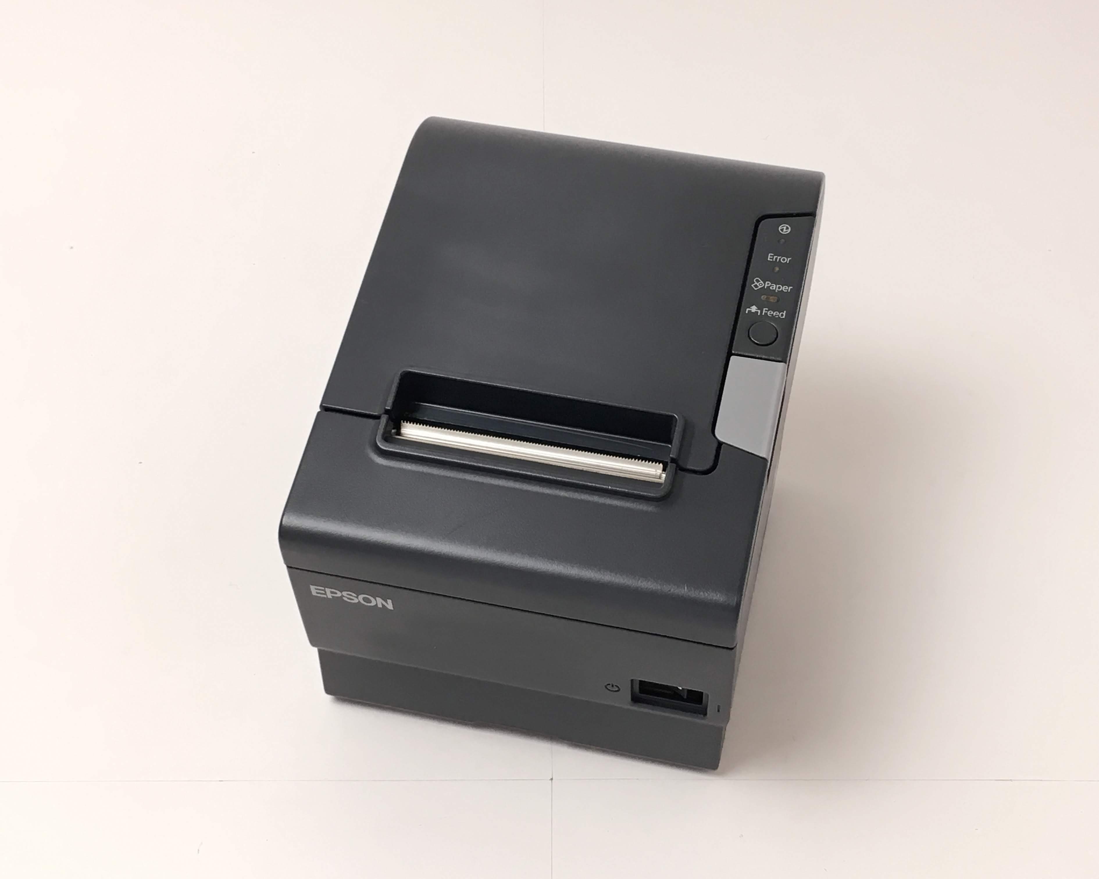 【中古】レシートプリンタ　EPSON TM-T885(USB/80mm)ブラック　メイン画像