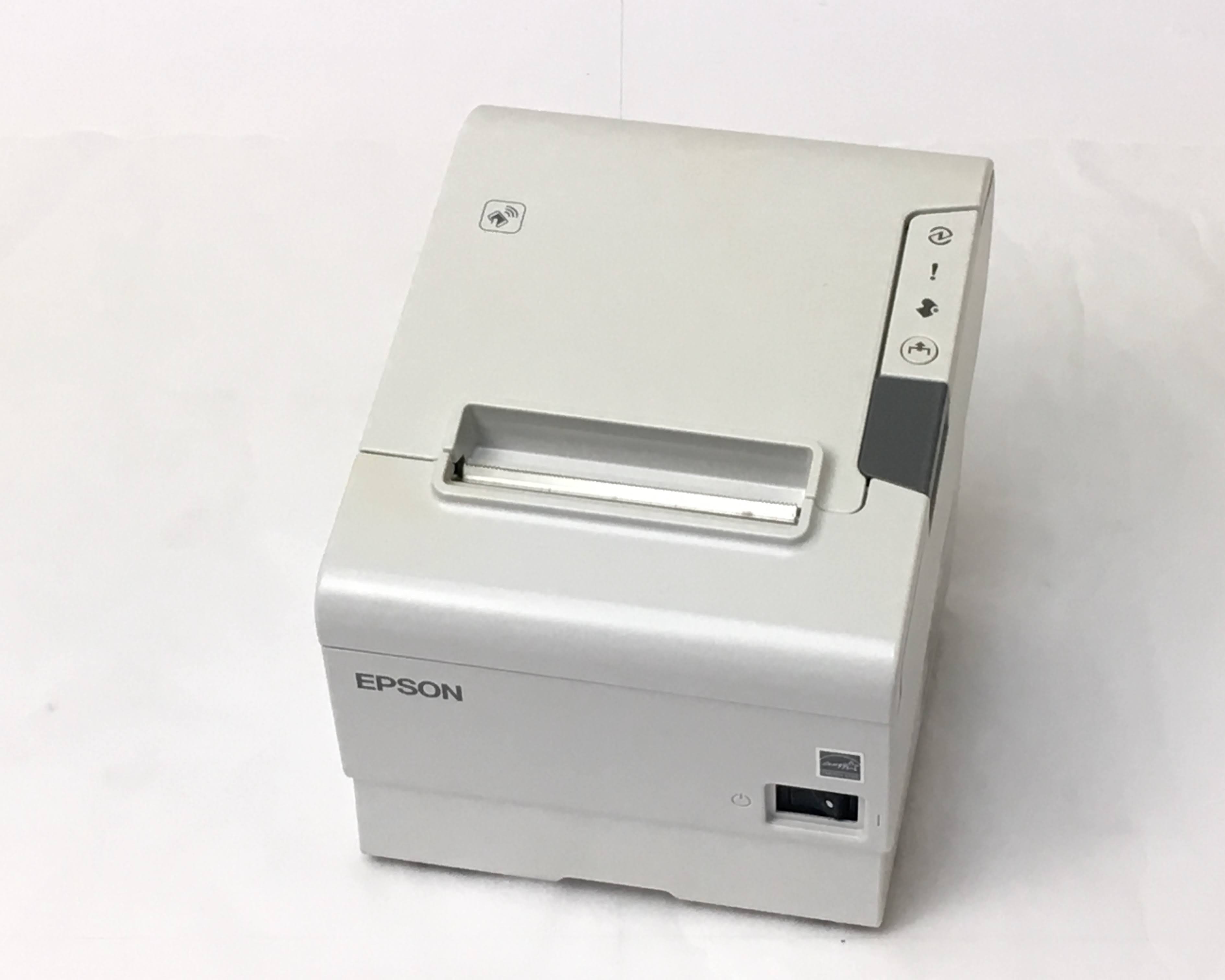 【中古】EPSON レシートプリンター　TM-T886 (LAN・USB・RS232C/58mm)ホワイト　メイン画像