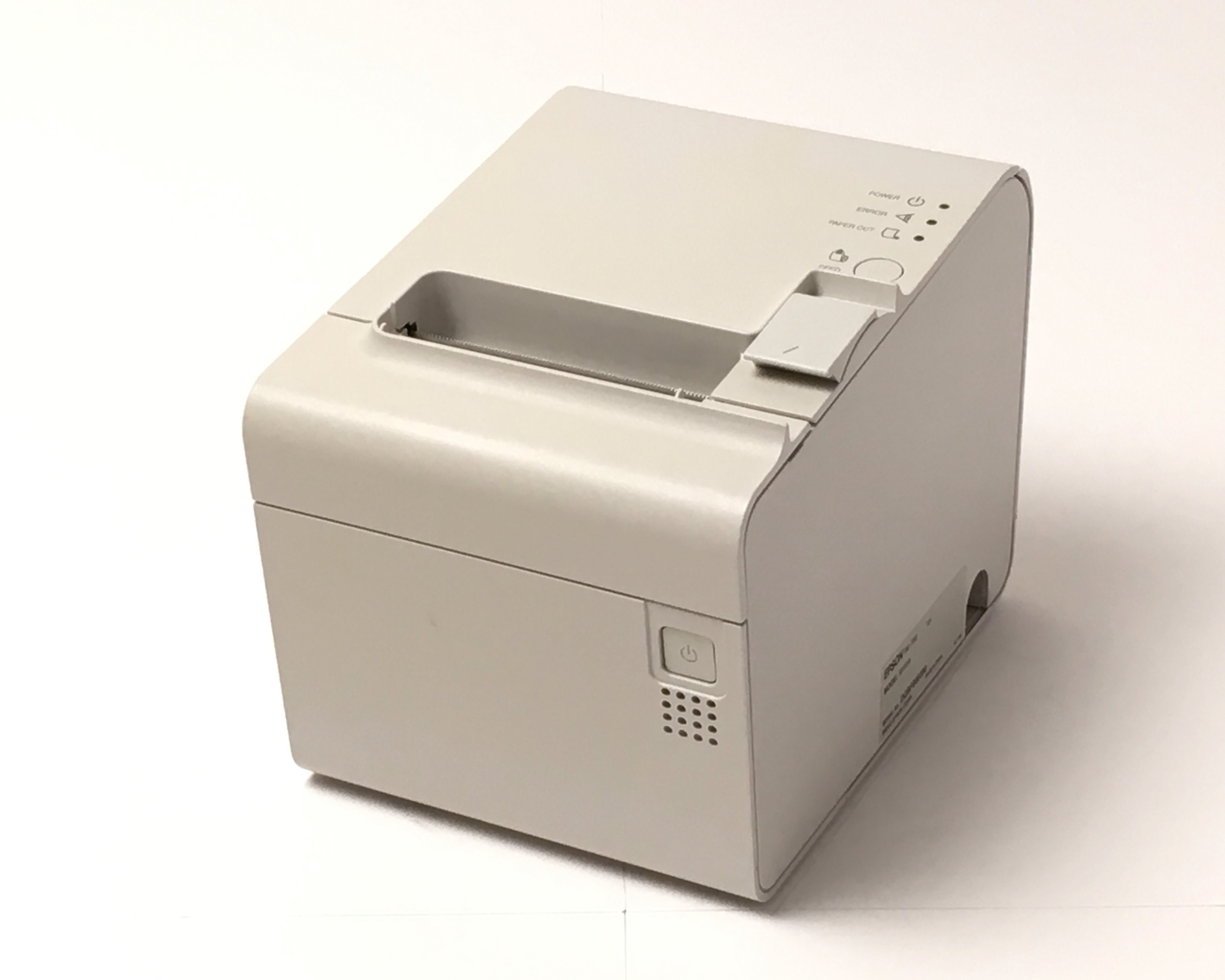 【中古】EPSON レシートプリンタ TM-T90(RS232C/80mm)ホワイト　メイン画像
