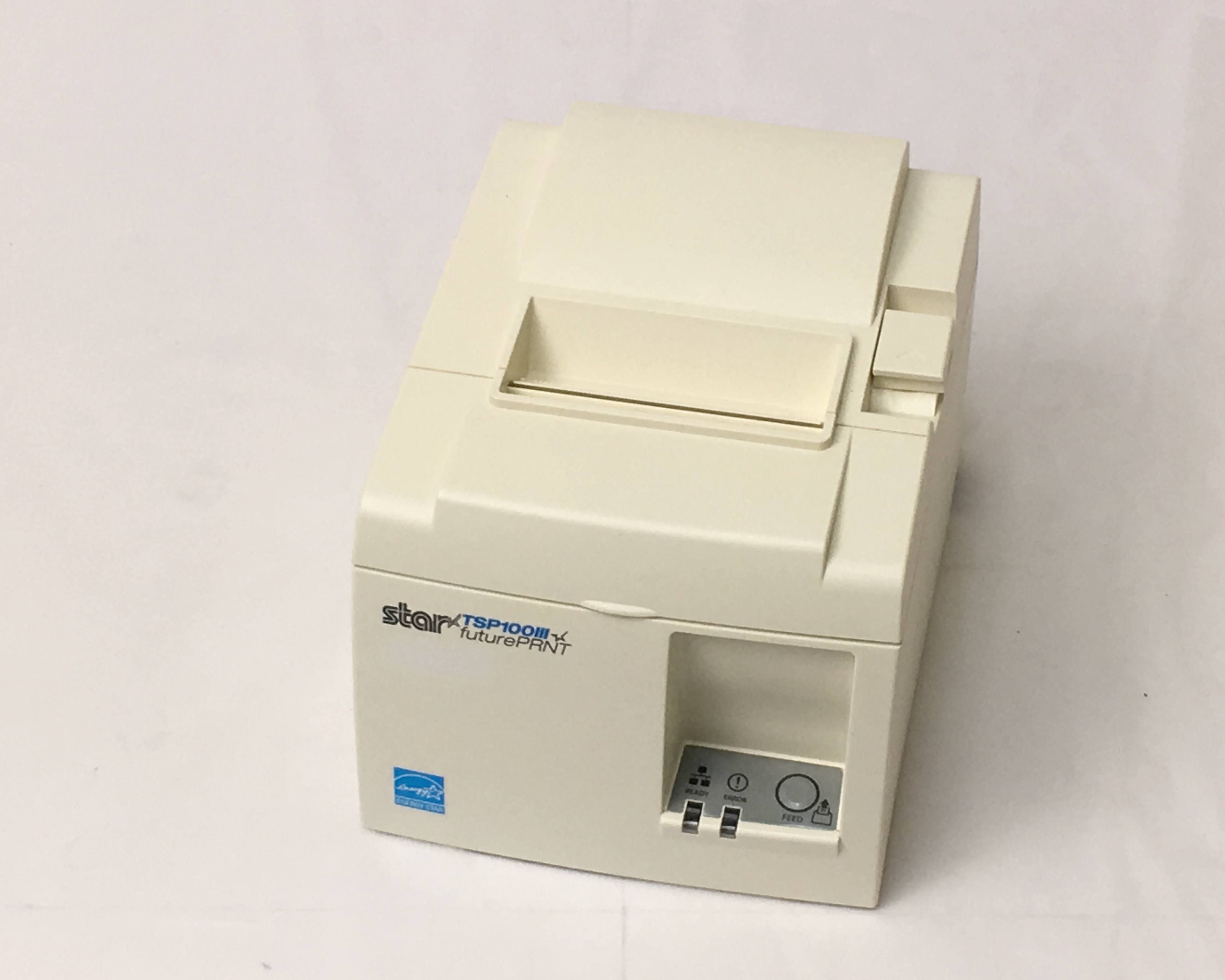 【中古】レシートプリンタ　Star TSP143III (LAN/80mm)ホワイト　メイン画像