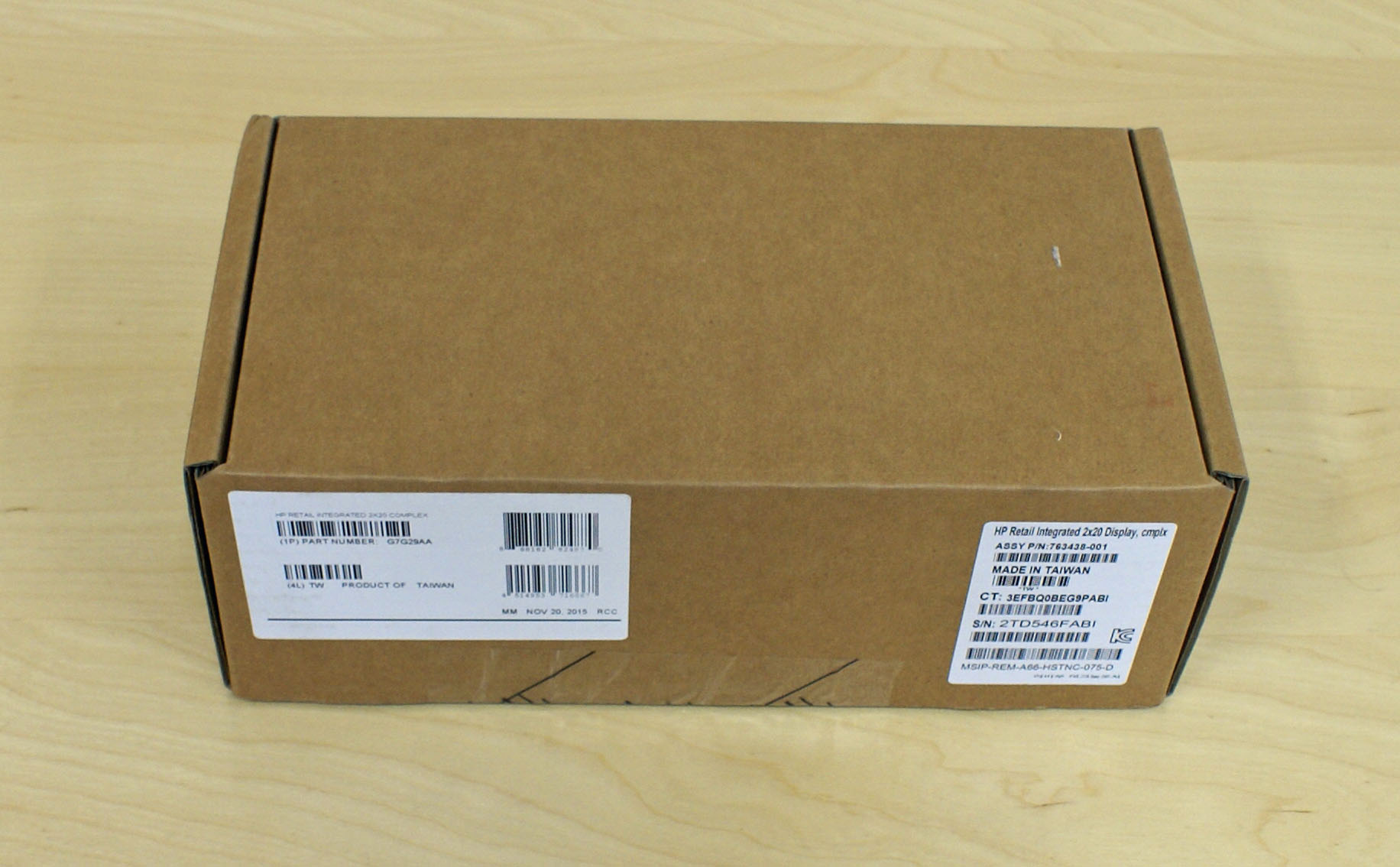 【新品】カスタマーディスプレイ　HP （G7G29AA）