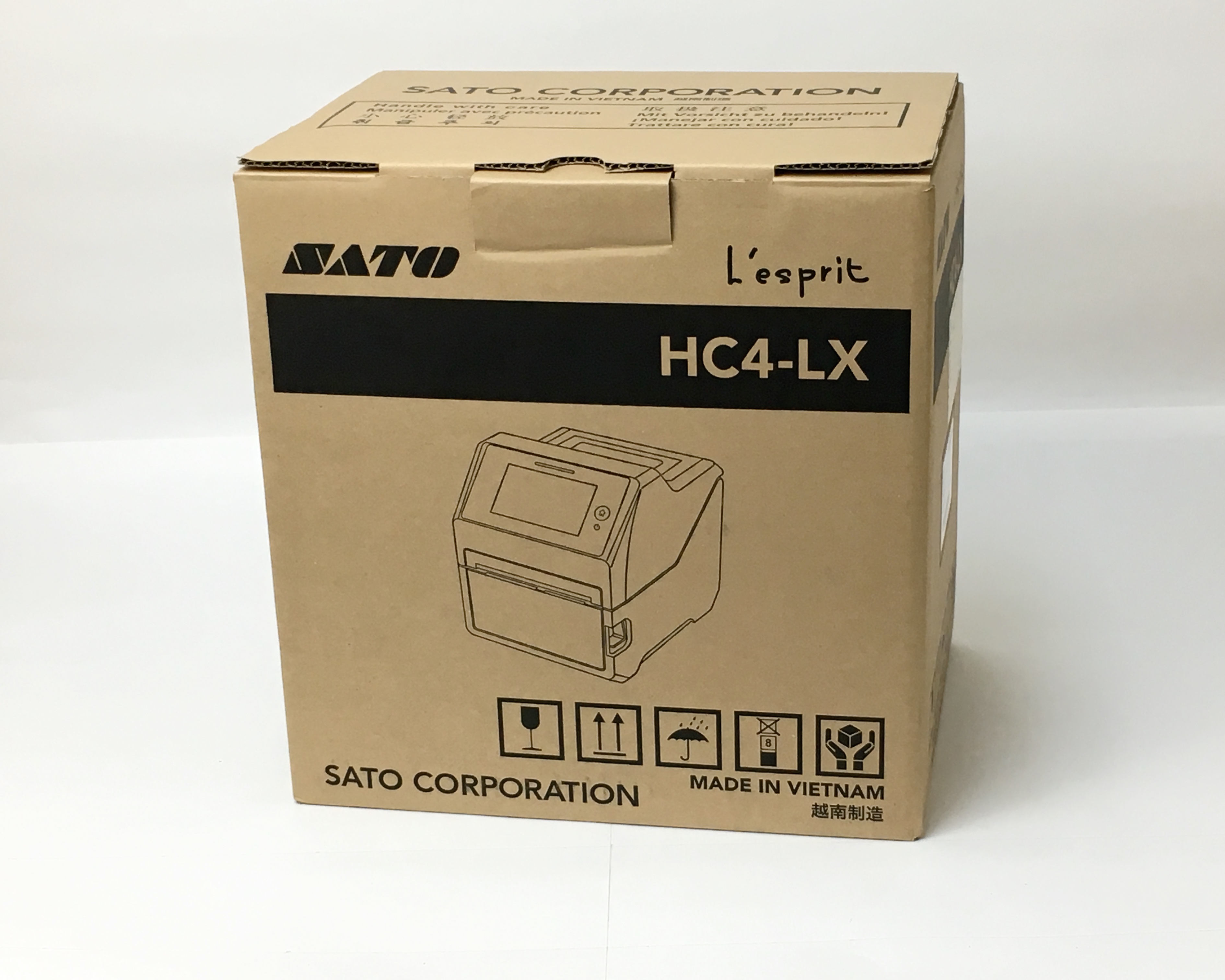 【新品】SATO HC4-LX(USB/LAN) 標準タイプ 自動カッターオプション付き　メイン画像