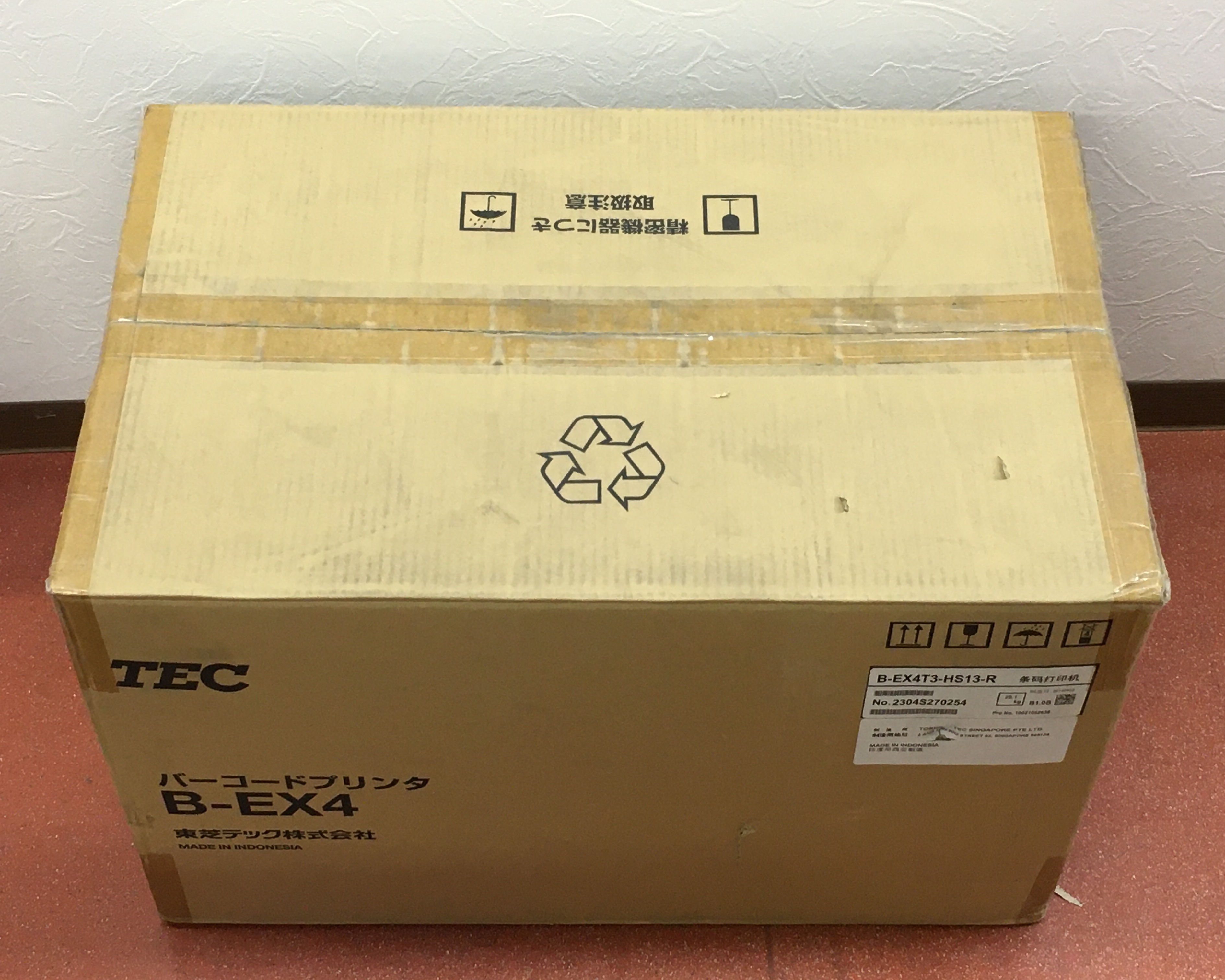 【優良中古】TEC バーコードプリンタ B-EX4T3-HS13-R (未使用品)　メイン画像