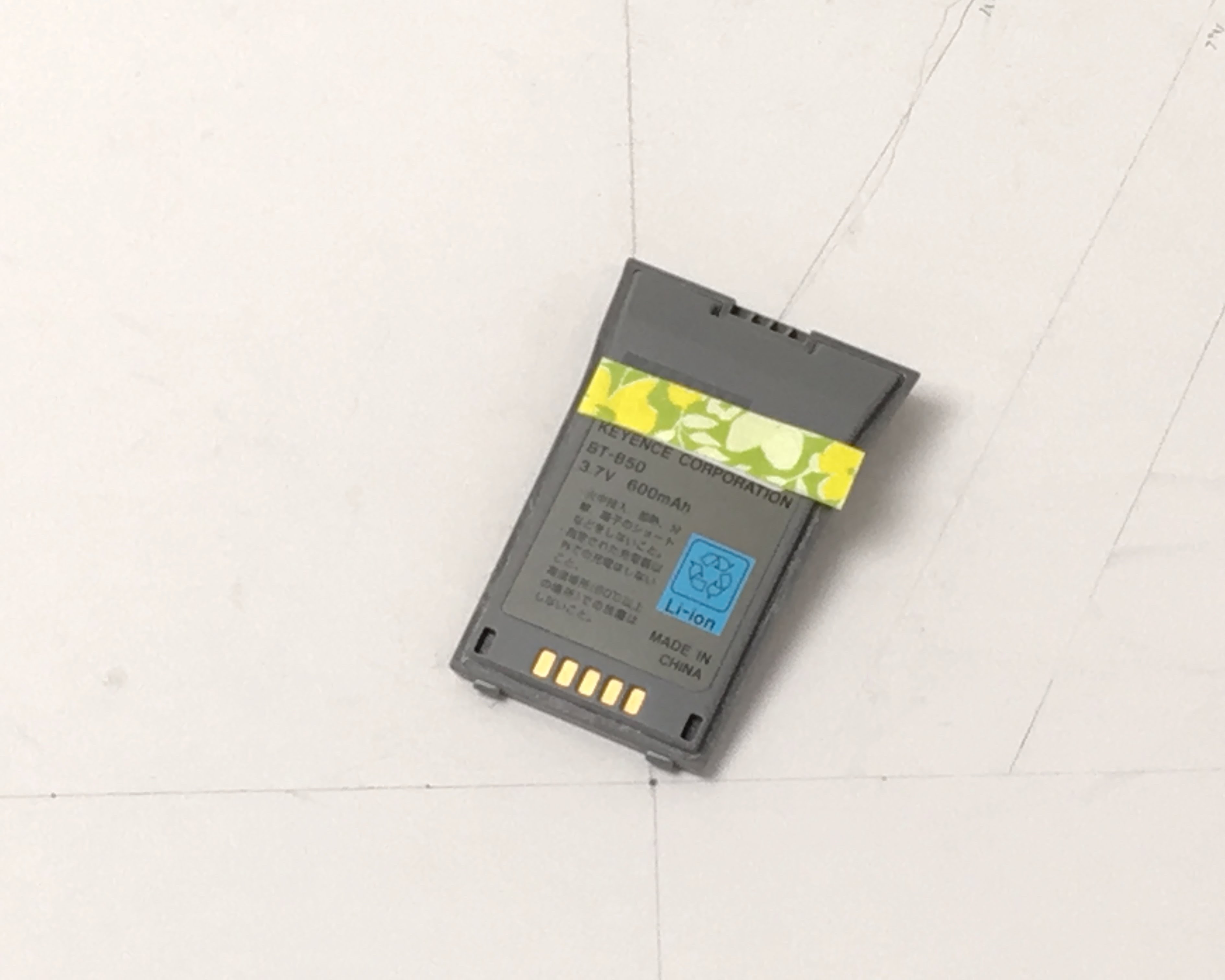【新品交換済】BT-B50 (BT-500用リチウム電池　セル新品交換)　メイン画像