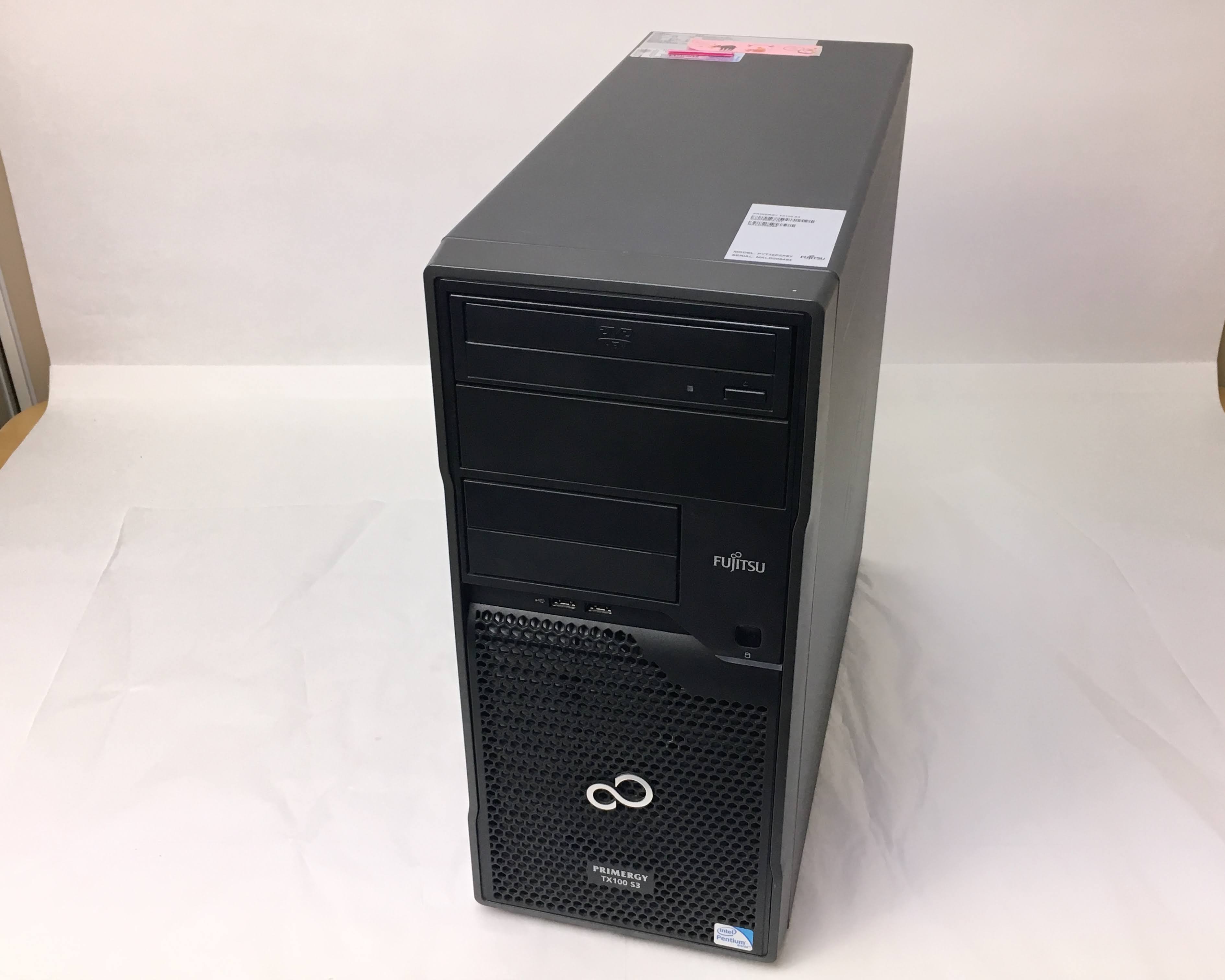 【中古】すぐ使えます Windows2008 R2 サーバー　富士通　PRIMERGY TX100 S3(Pentium2.8GHz RAM:6G HDD:500GB)　メイン画像