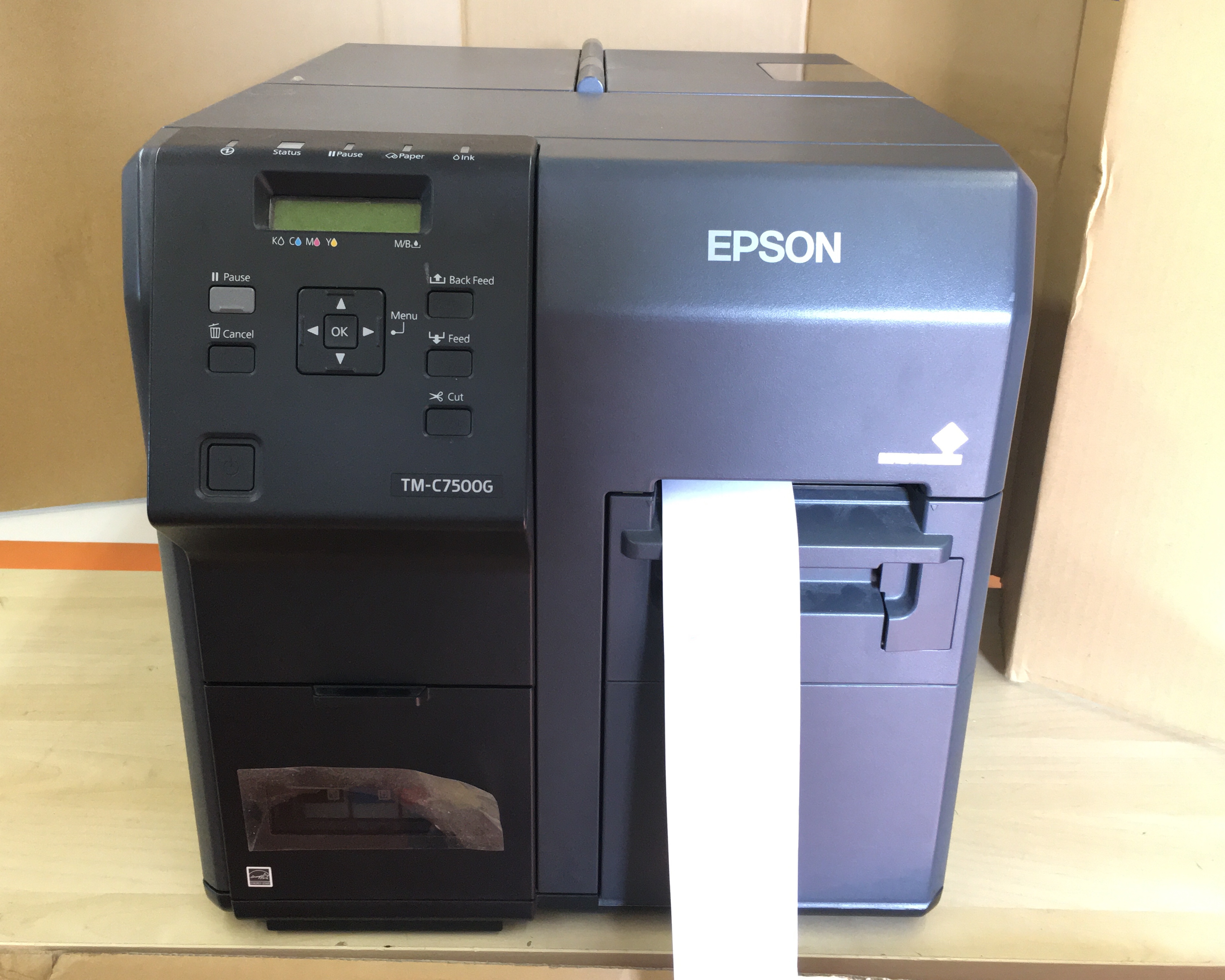 【優良中古】EPSON カラーラベルプリンター TM-C7500G(フォトインク対応)　メイン画像