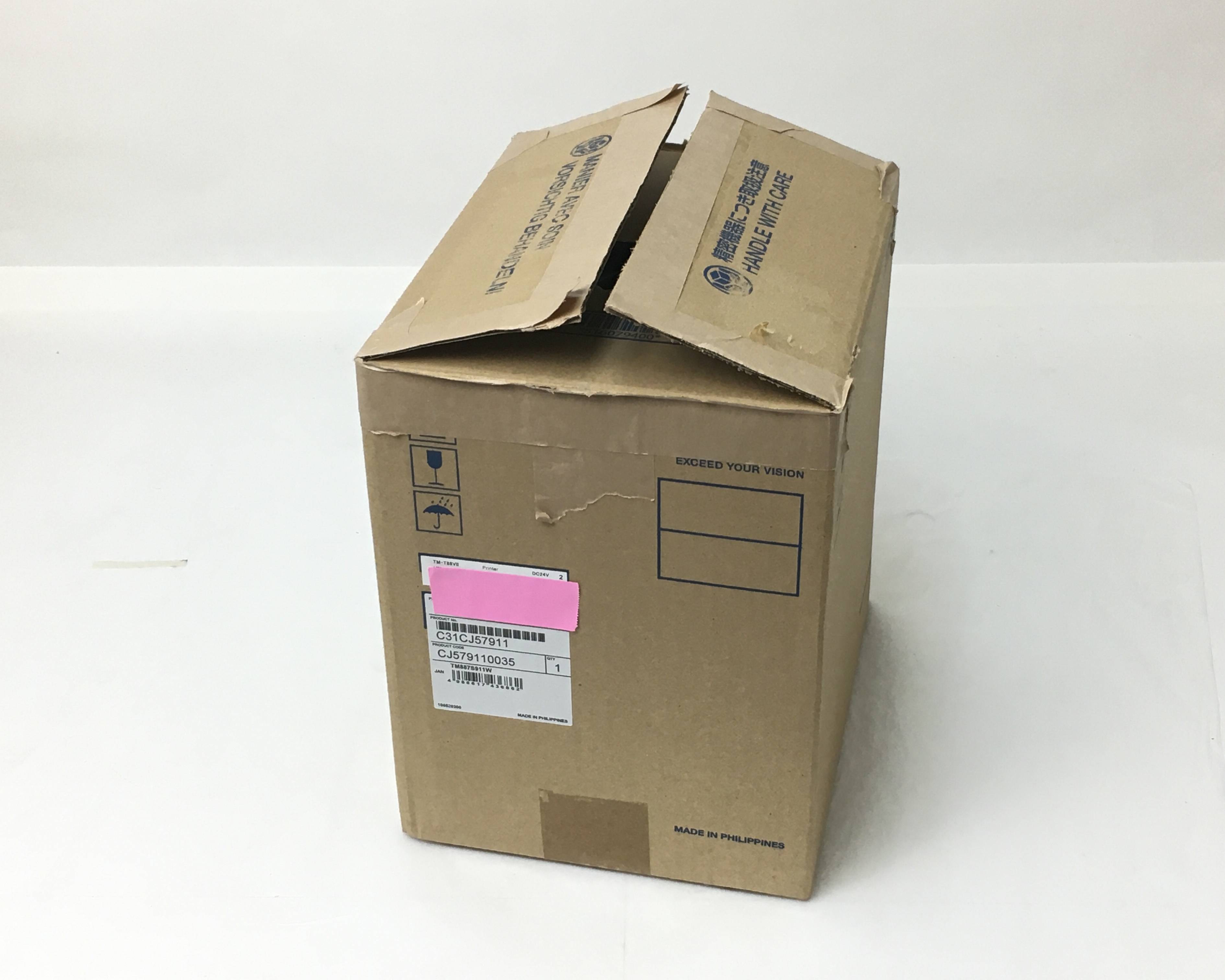 【優良中古】EPSON レシートプリンター　TM-T887 (LAN・USB・RS232C/80mm)ホワイト　メイン画像