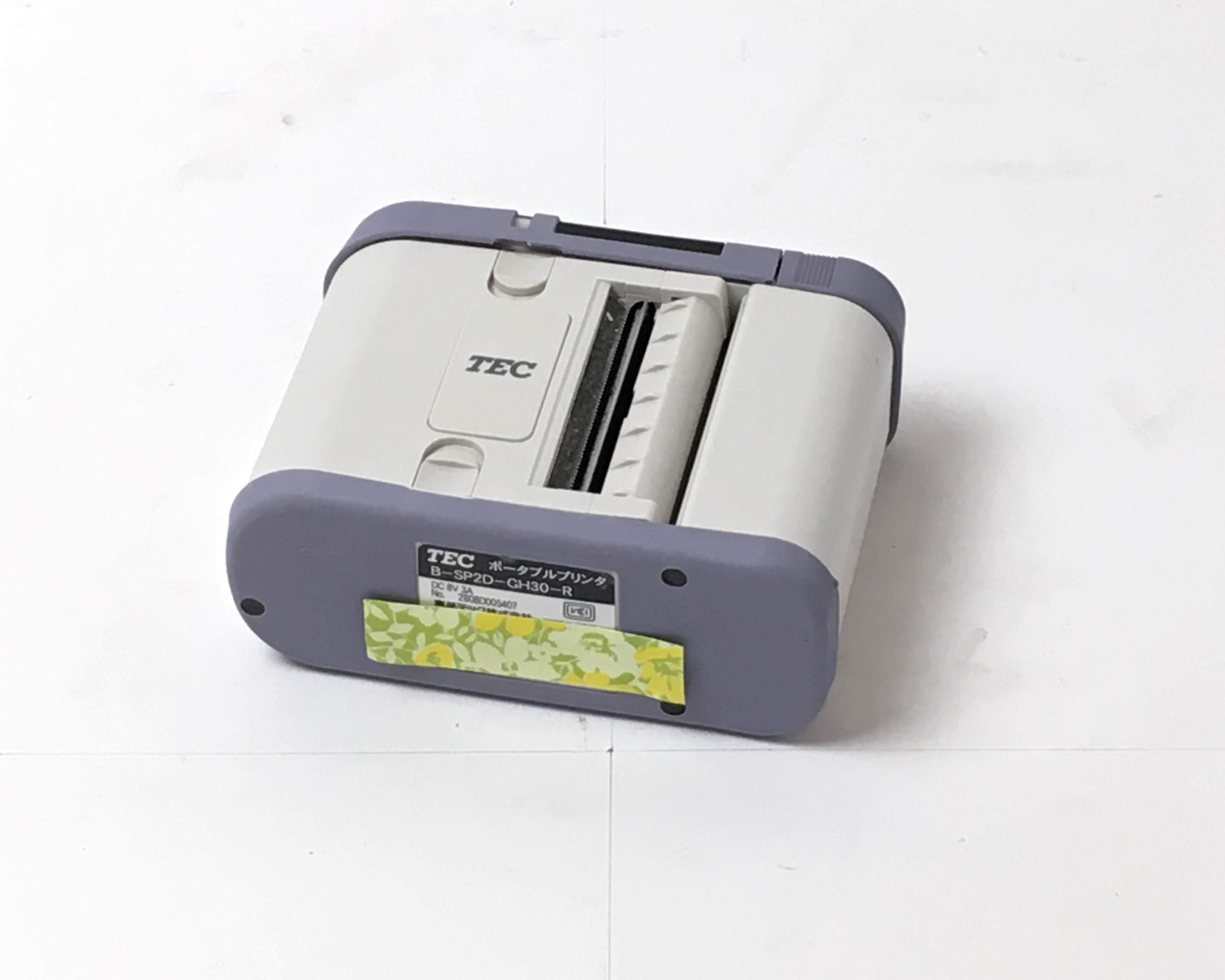 【中古】TECポータブルプリンター B-SP2D-GH30-R　本体画像