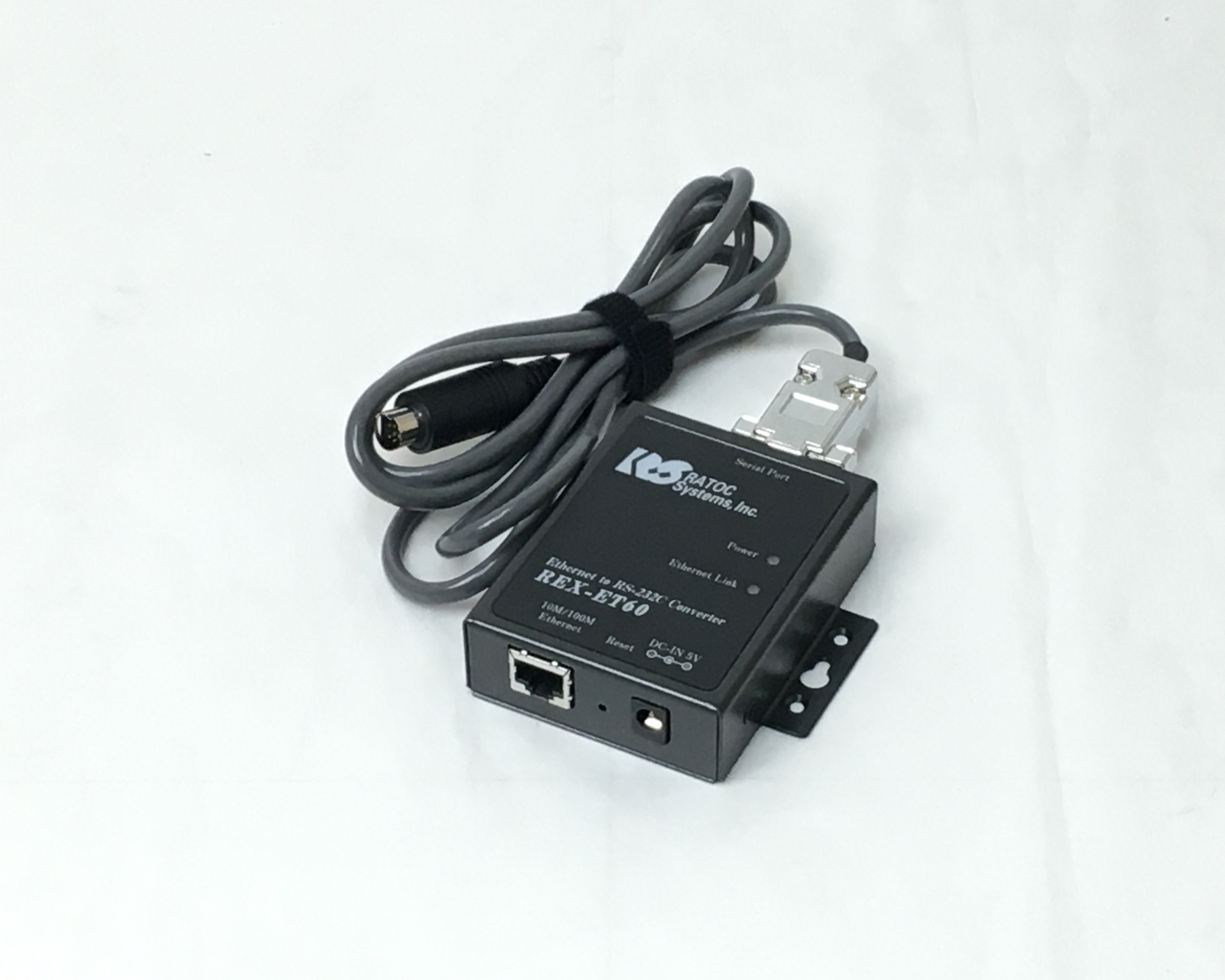 【中古】REX-ET60 Ethernet to RS-232Cコンバーター　メイン画像