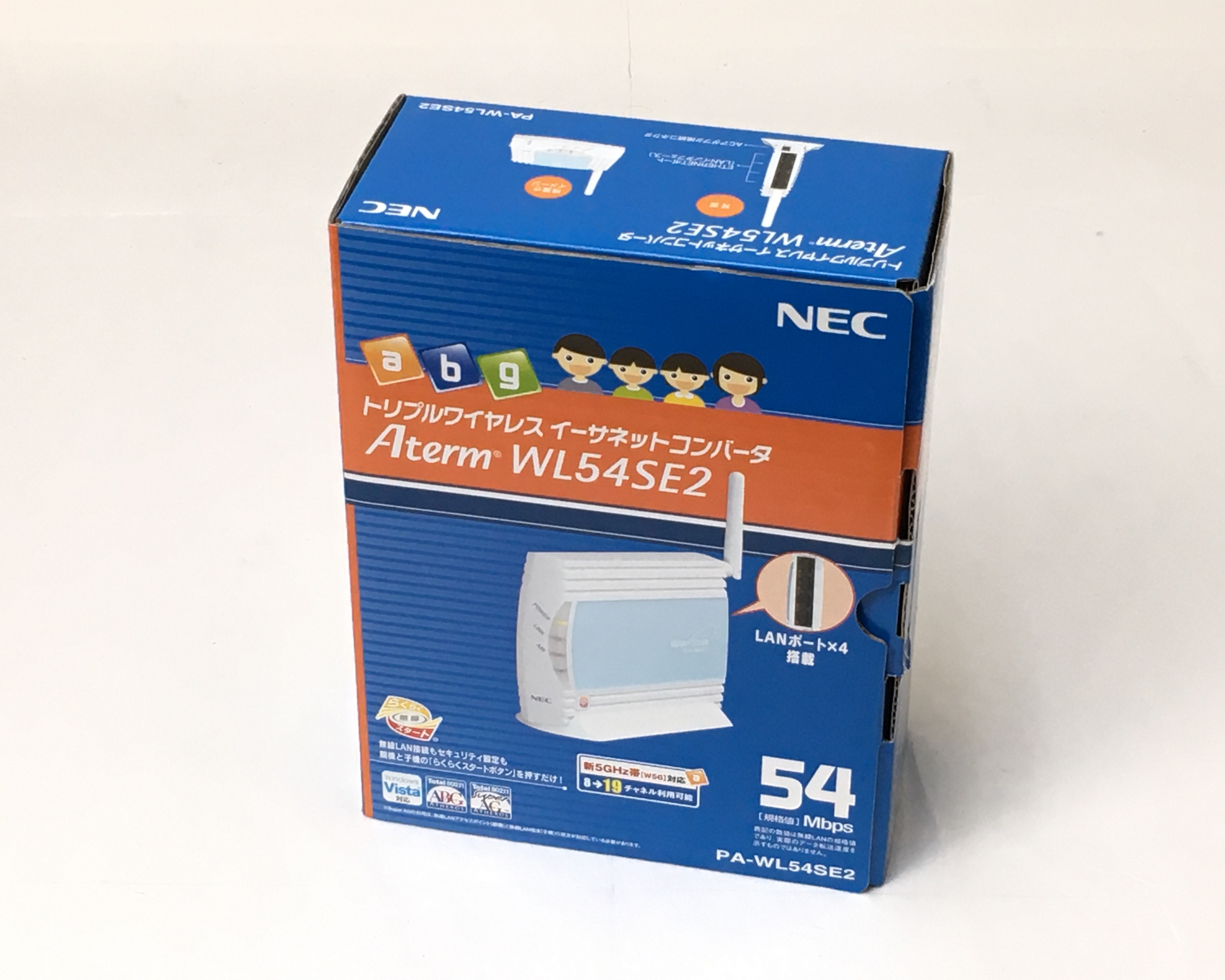 【中古】トリプルワイヤレスイーサネットコンバータ WL54SE2　メイン画像