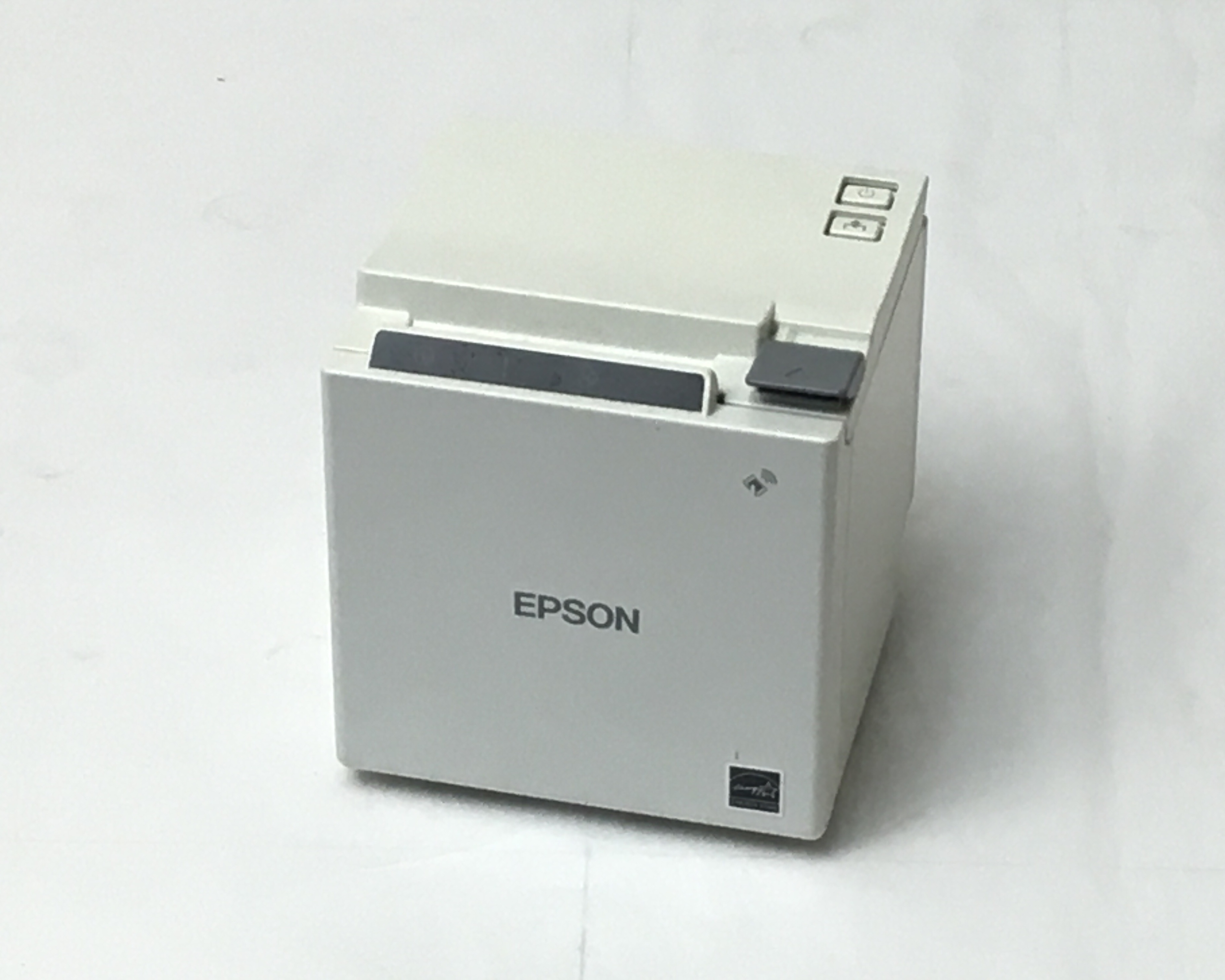 【お買得中古】レシートプリンタ　EPSON TM-m10(USB/Bluetooth/58mm)ホワイト　メイン画像