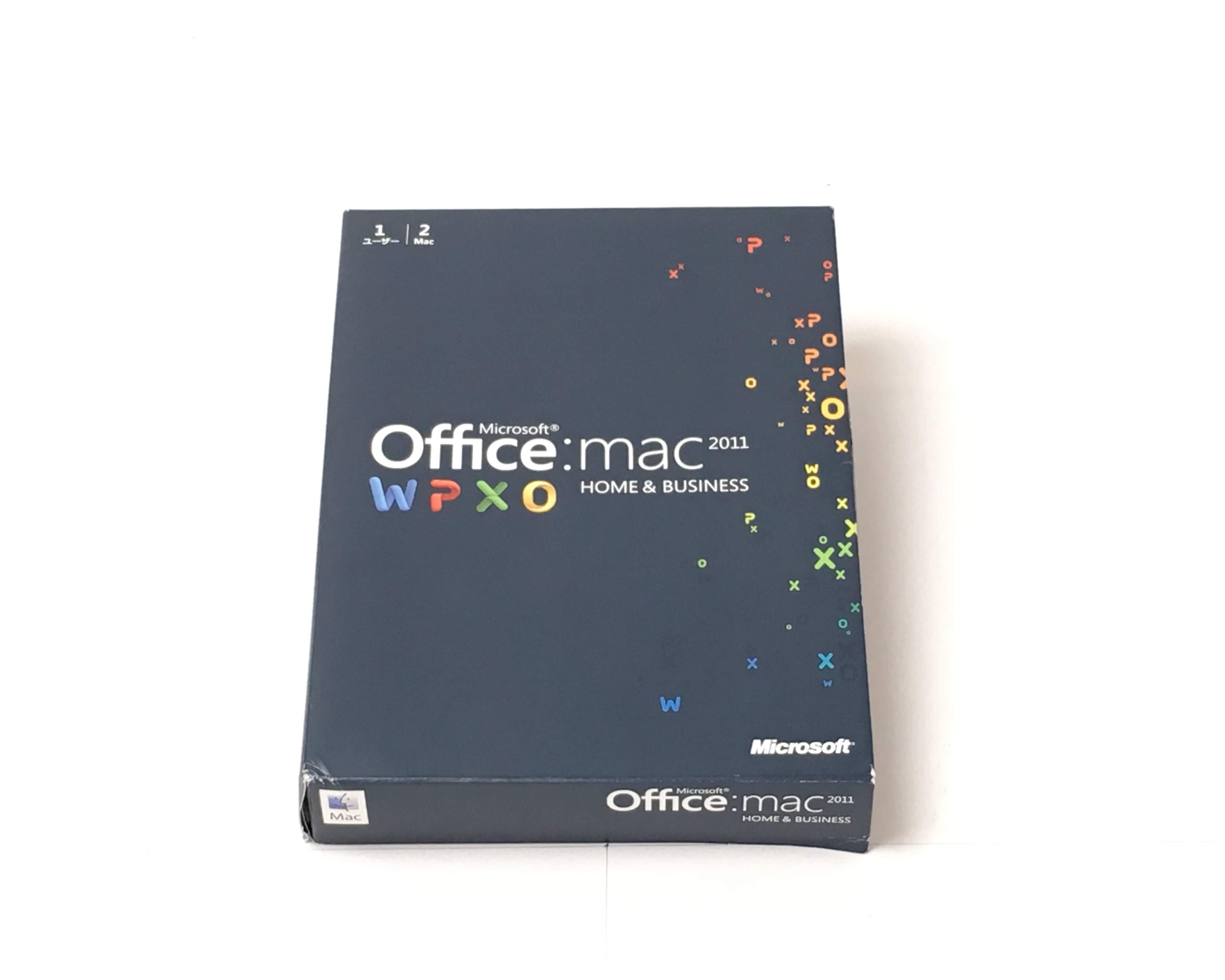 【お買得中古品】Microsoft Office for Mac Home and Business 2011-2　メイン画像