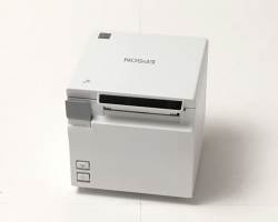 【優良中古】レシートプリンタ　EPSON TM-m10(USB/LAN/58mm)ホワイト　メイン画像