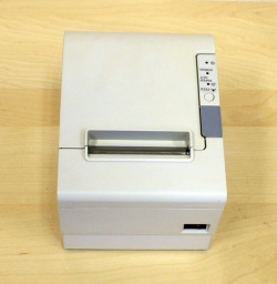 【優良中古】レシートプリンタ　EPSON TM-T884(LAN/80mm)ホワイト
