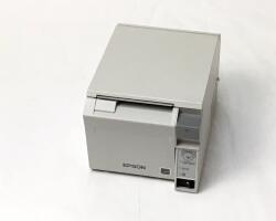【中古】EPSON レシートプリンタ TM-T702 (USB/58mm)ホワイト　メイン画像
