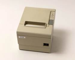 【中古】レシートプリンタ　EPSON TM-T884(LAN/58mm)ホワイト　メイン画像