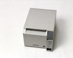 【優良中古】EPSON レシートプリンタ TM-T702 (USB/80mm)ホワイト　メイン画像