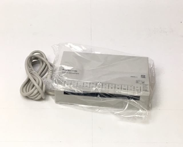 新品】パナソニック PoE対応 12ポート L2スイッチングハブ