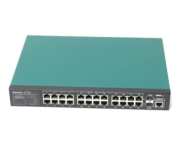 Panasonic - 中古 Panasonic Switch-M24eG 24ポート 1000Mbps Switch-M24eG(PN28240)｜生産終了品・販売終了品｜スイッチング