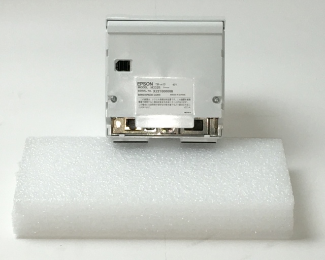 中古】レシートプリンタ EPSON TM-m10(USB/LAN/58mm)ホワイト