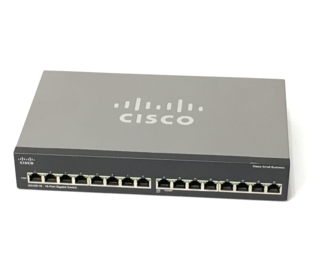 中古】CISCO 16ポート ギガビットスイッチ SG100-16-JP V2