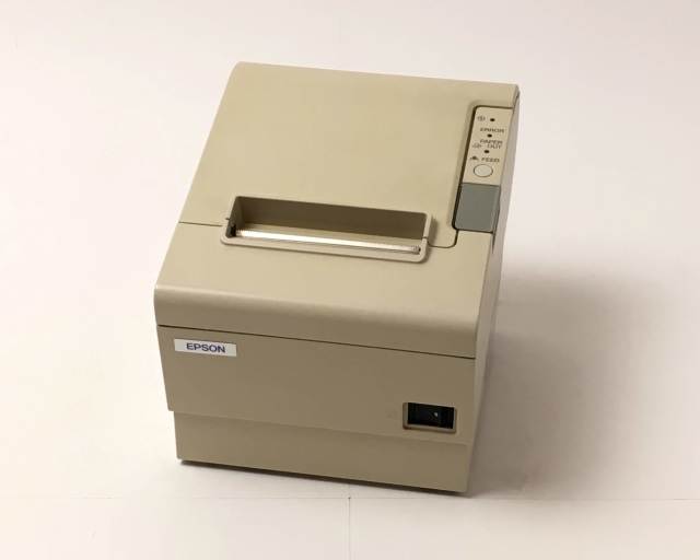 中古】レシートプリンタ EPSON TM-T884(LAN/58mm)ホワイト