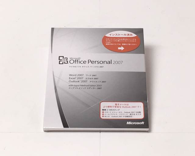 PC周辺機器 Microsoft - office personal 2007 新品】Microsoft Office Personal 2007 OEM版 中古メモリ付