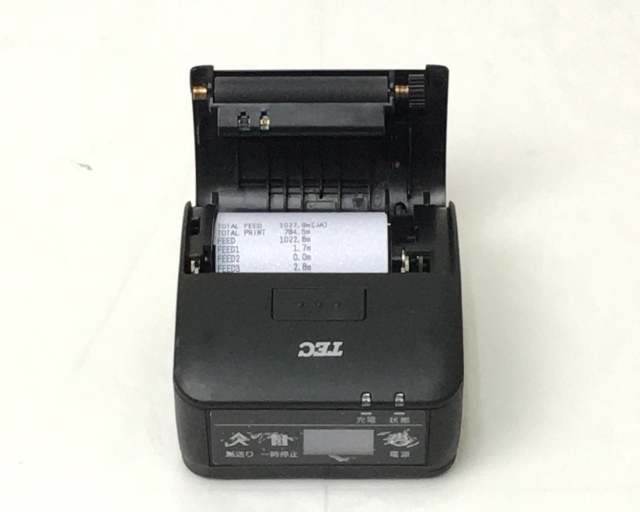 優良中古】TECポータブルプリンター新型 B-LP2D-GS30-R Bluetooth