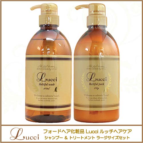 フォードヘア化粧品 Lucci ルッチ メルティフルウォッシュ 610ml ＋ パック 590g ラージサイズセット
