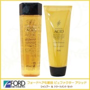 フォードヘア化粧品 ピュアファクター アシッド シャンプー 300ml + トリートメント 230g セット