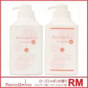 ニューウェイジャパン ナノアミノ シャンプー RM-RO 1000ml＋ トリートメント RM-RO 1000g（ローズシャボンの香り）セット