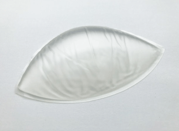 単品【シリコンパッド】透明　50ｇ　水着ポケットに入れて使う　重さとふくらみを調整　お手入れ簡単　プール海OK
