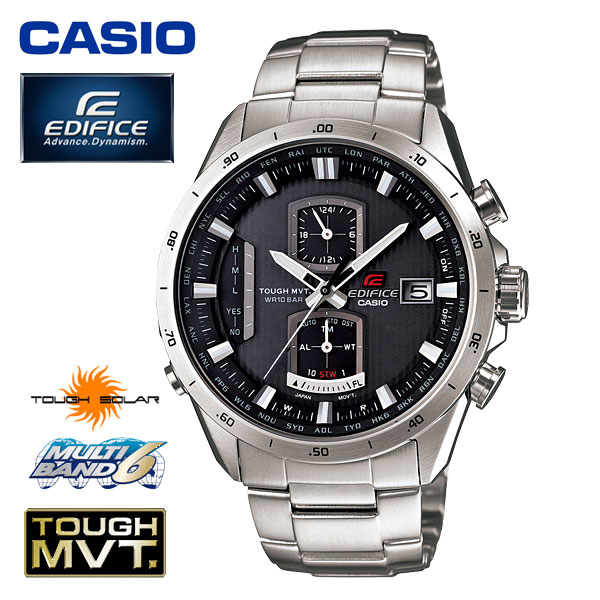 （送料無料） カシオ（CASIO） エディフィス（EDIFICE） アナログ腕時計 電波時計 タフソーラー トリプルセンサー EQW-A1110D-1